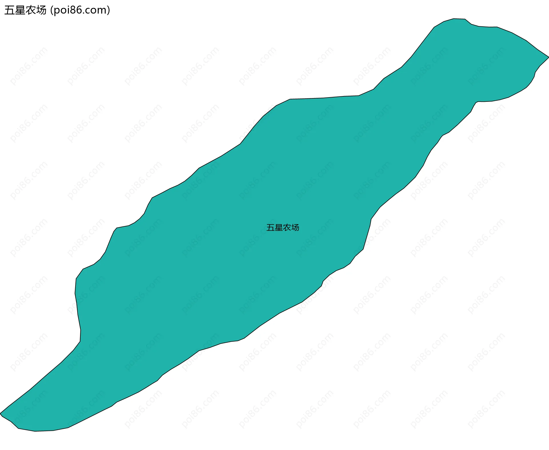 五星农场边界地图