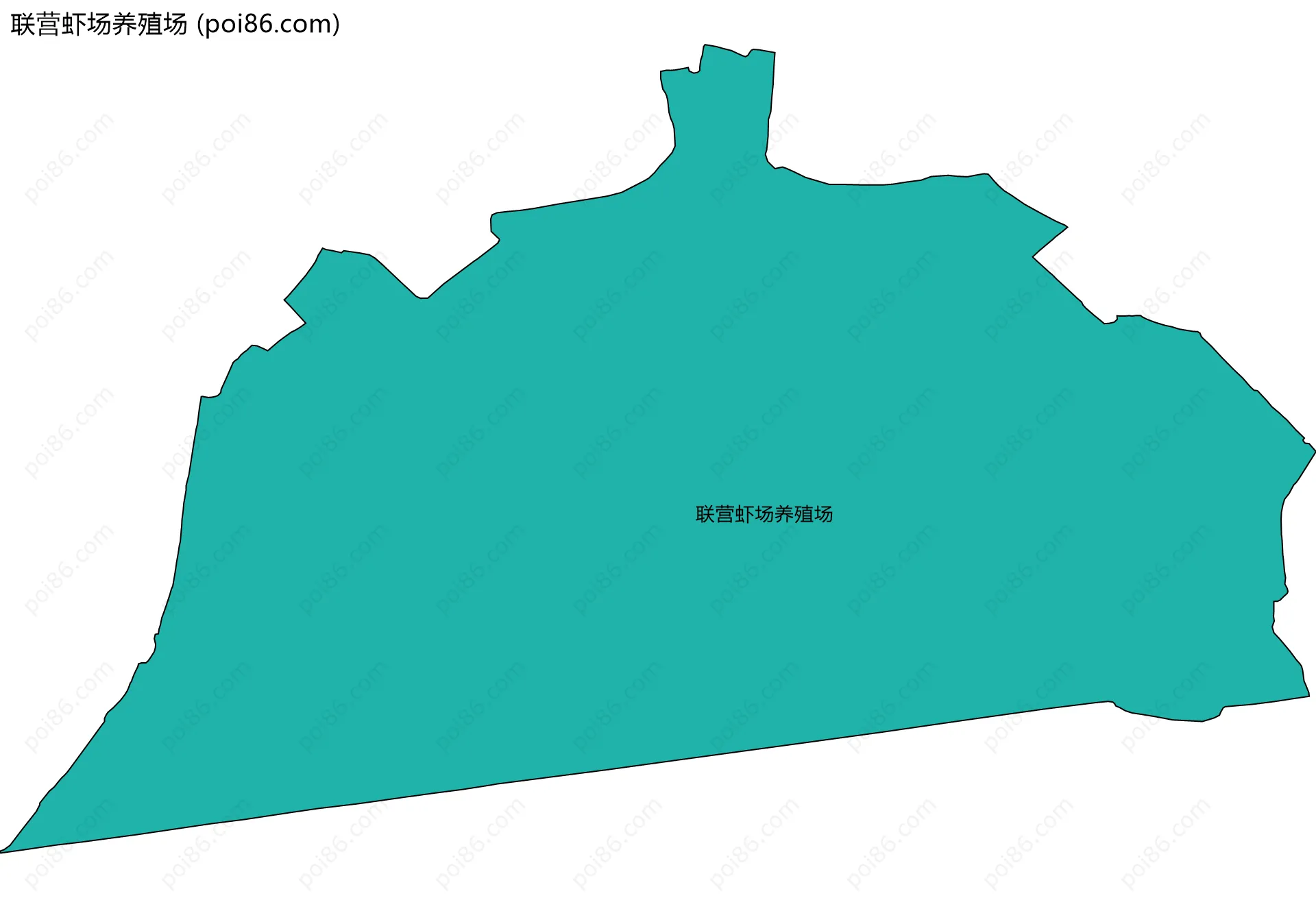 联营虾场养殖场边界地图
