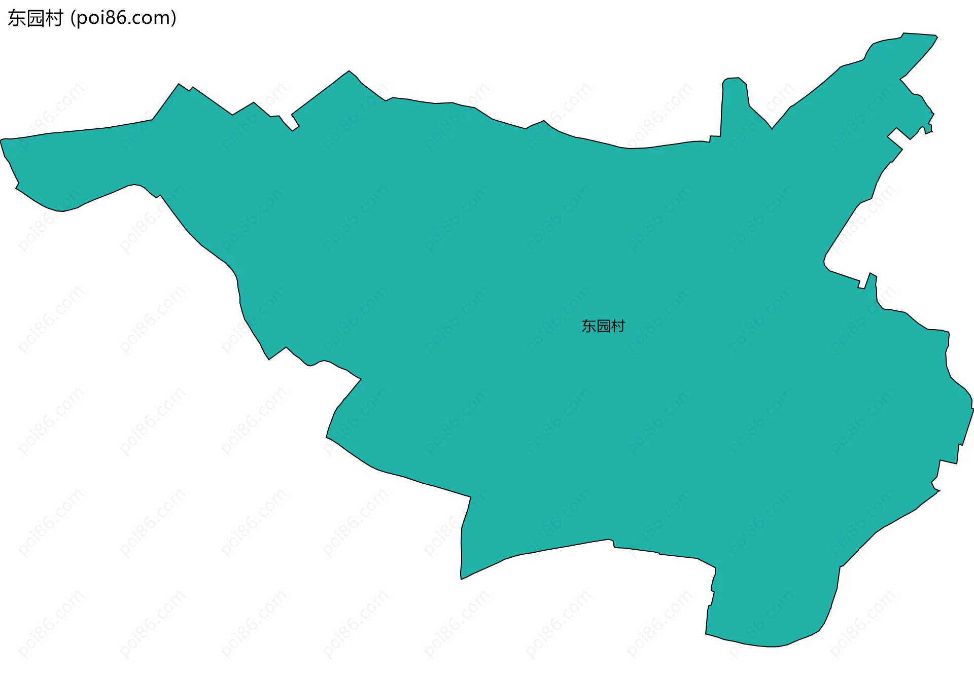 东园村边界地图