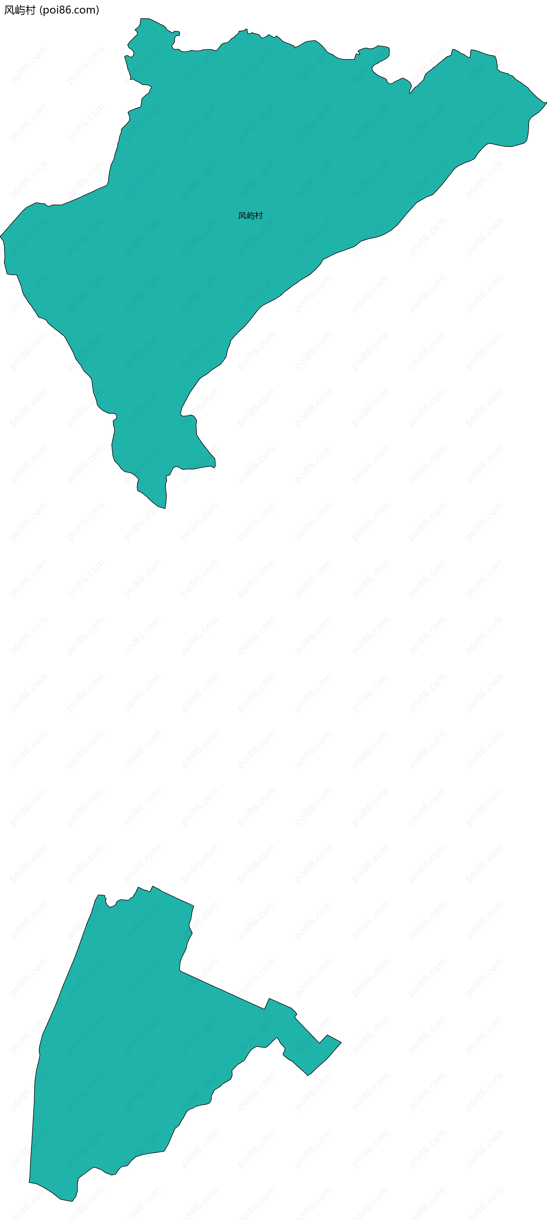 风屿村边界地图