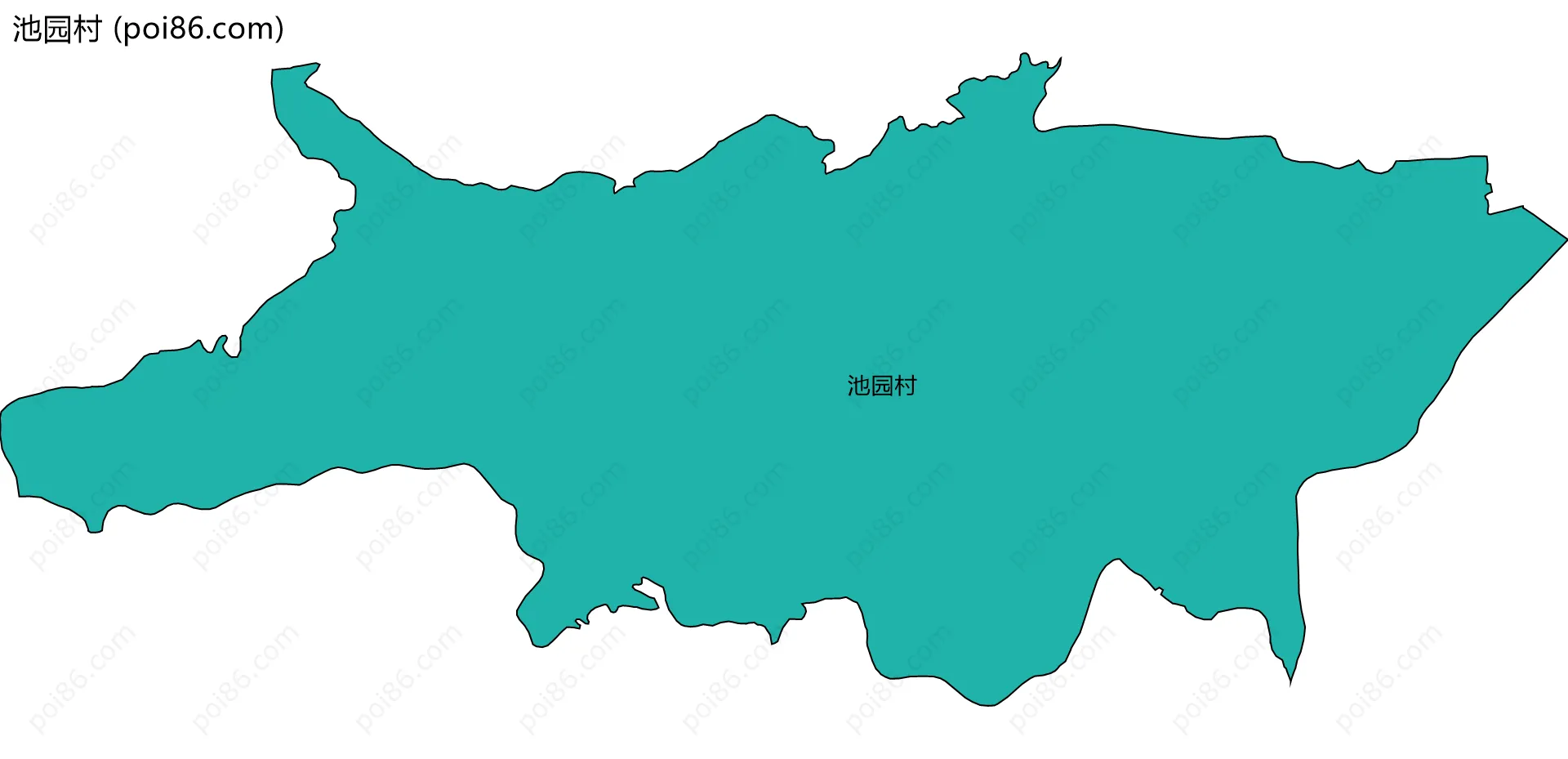 池园村边界地图