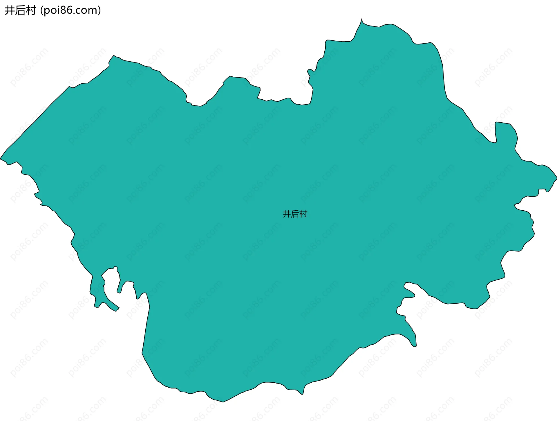 井后村边界地图