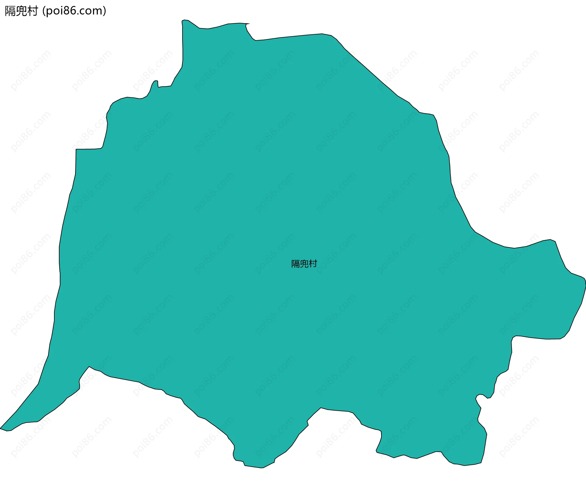 隔兜村边界地图