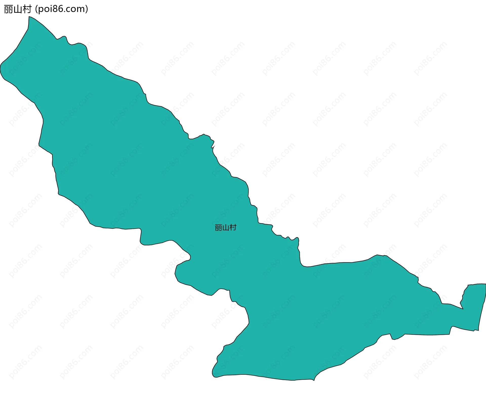 丽山村边界地图