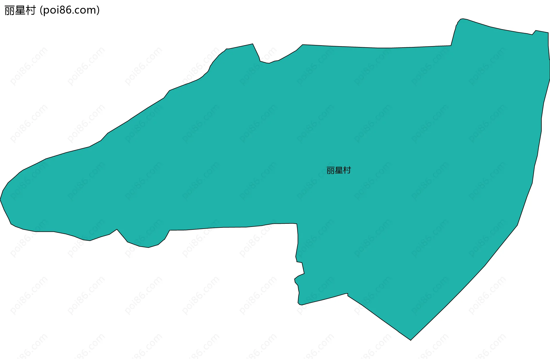 丽星村边界地图