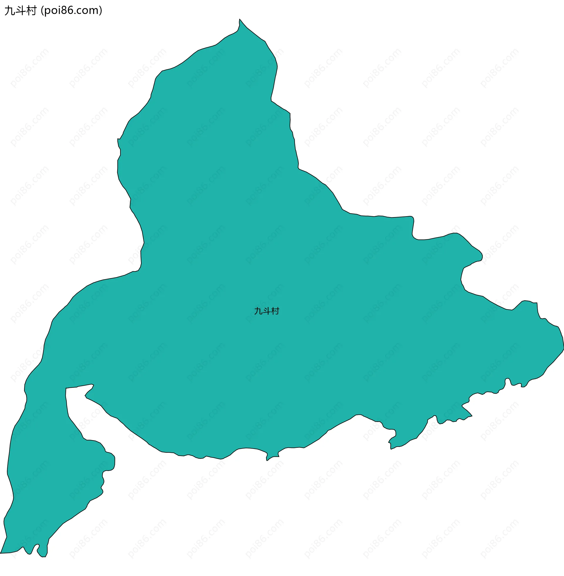 九斗村边界地图