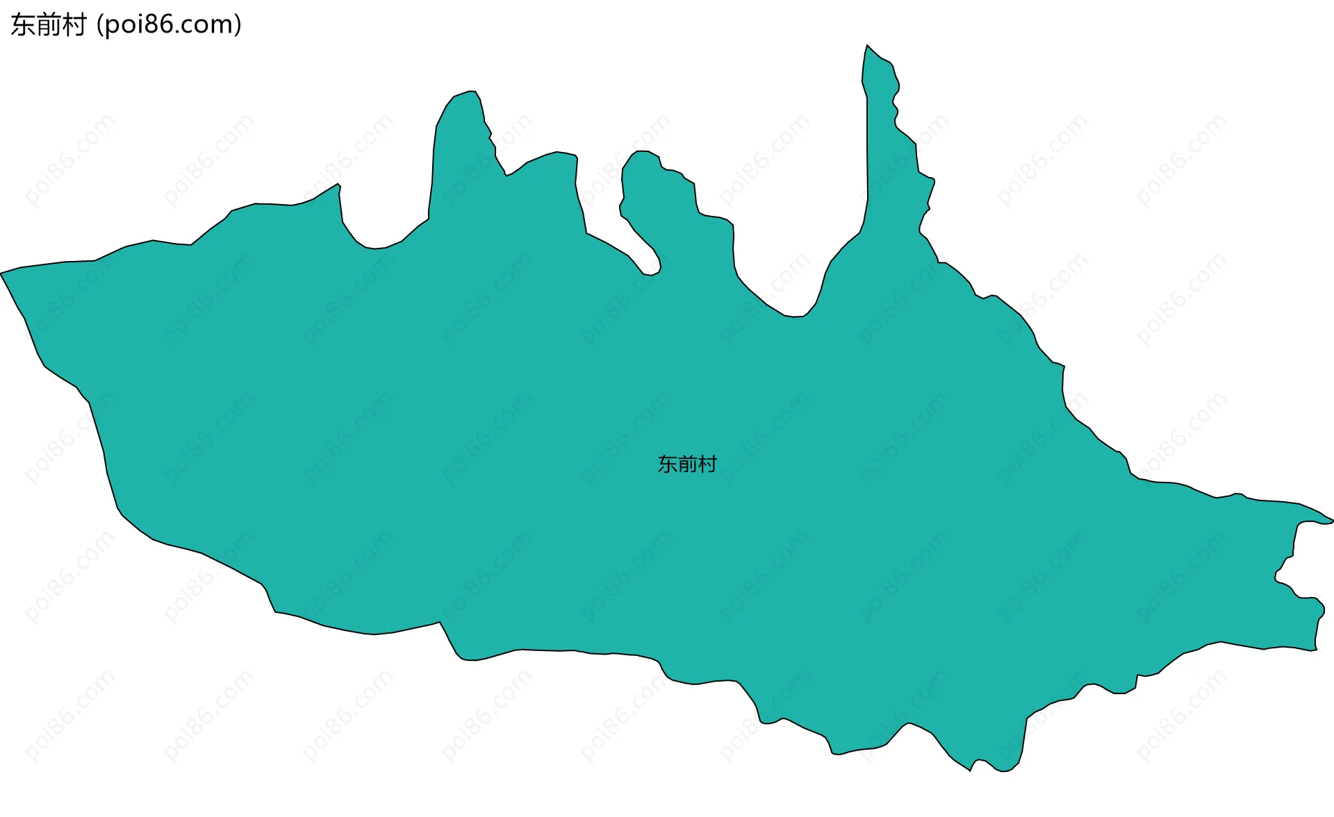 东前村边界地图