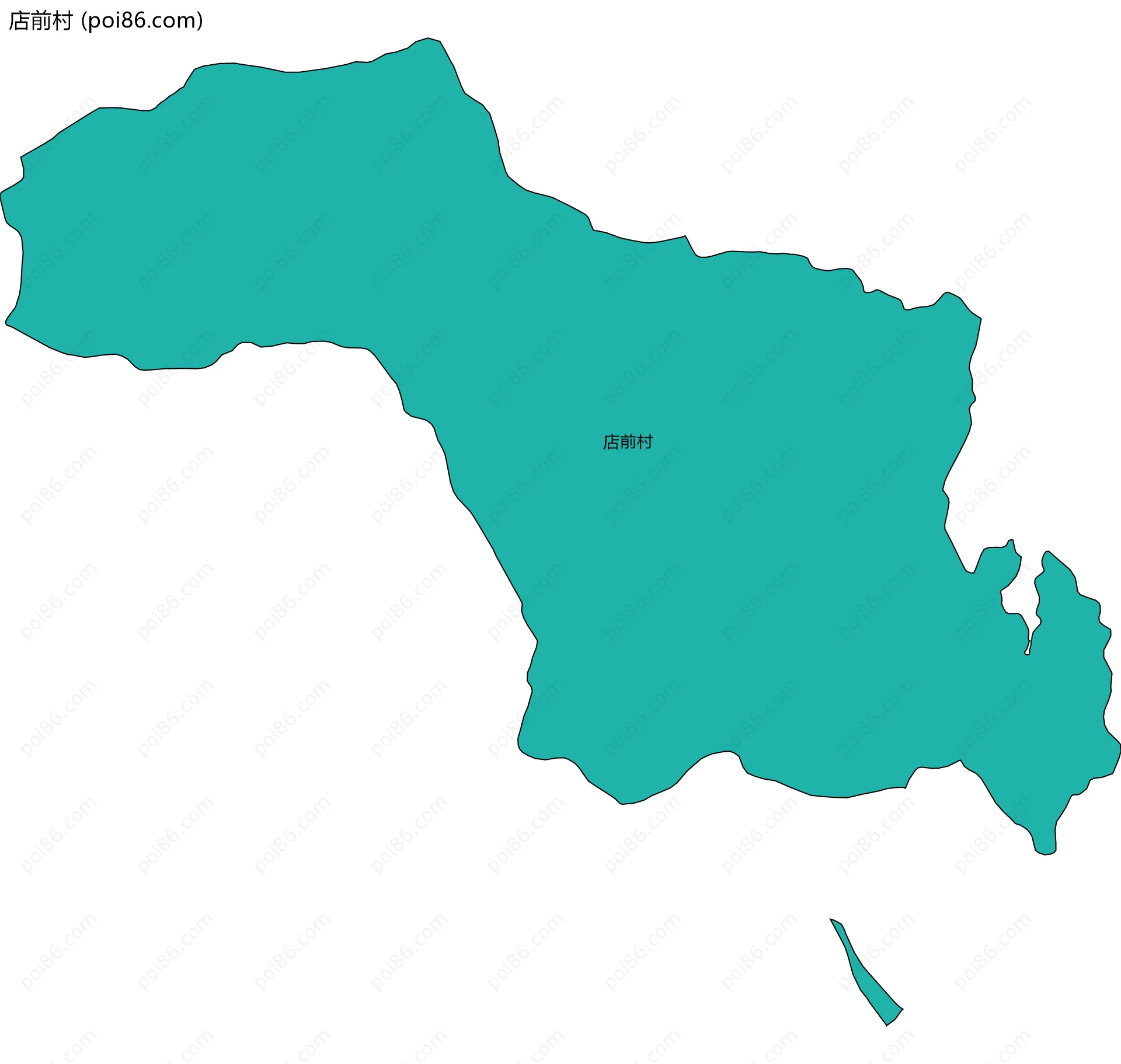 店前村边界地图