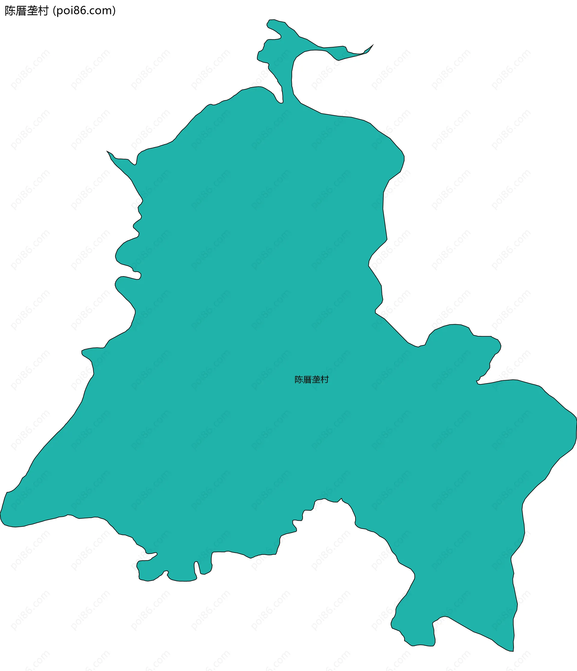 陈厝垄村边界地图