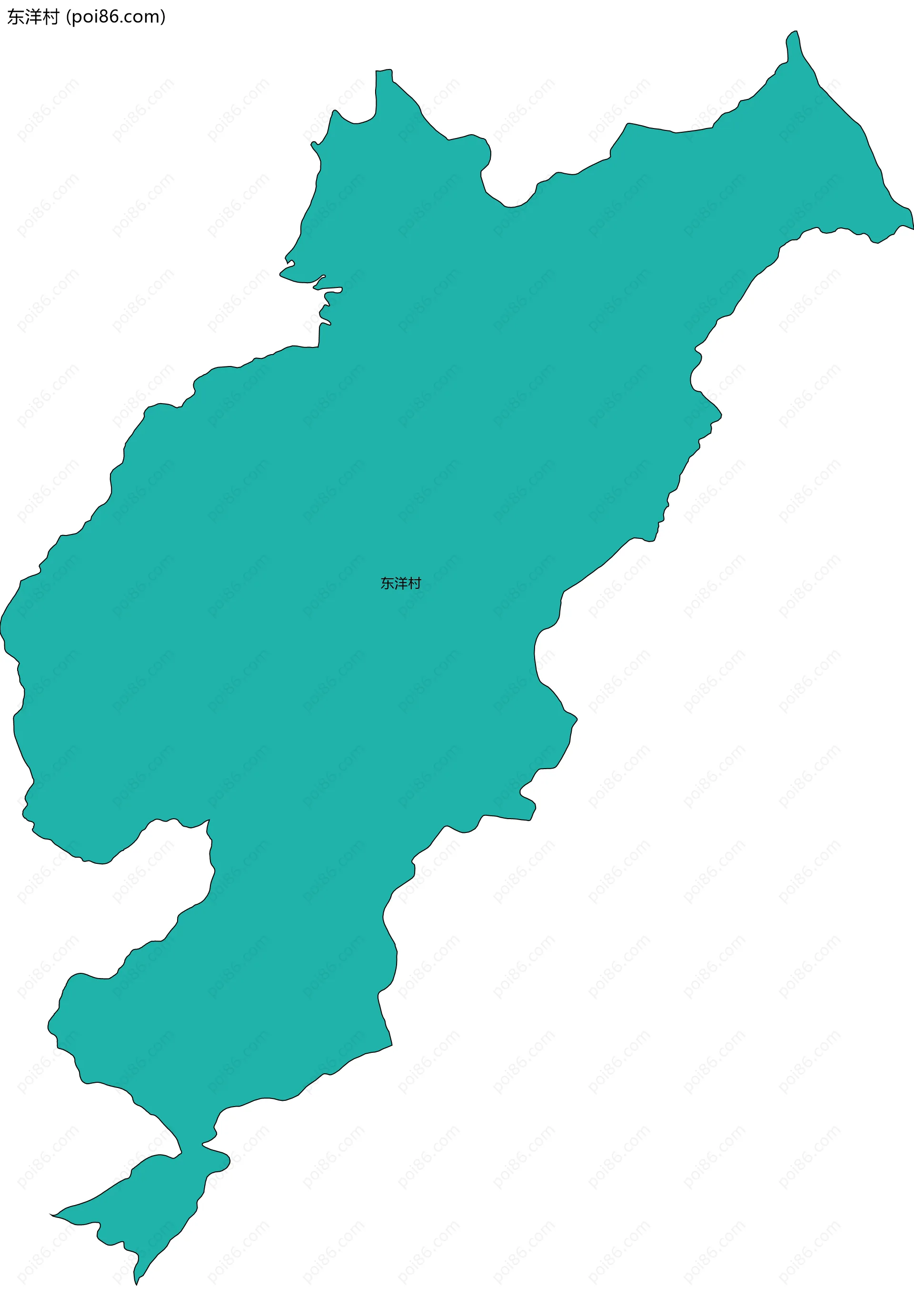 东洋村边界地图