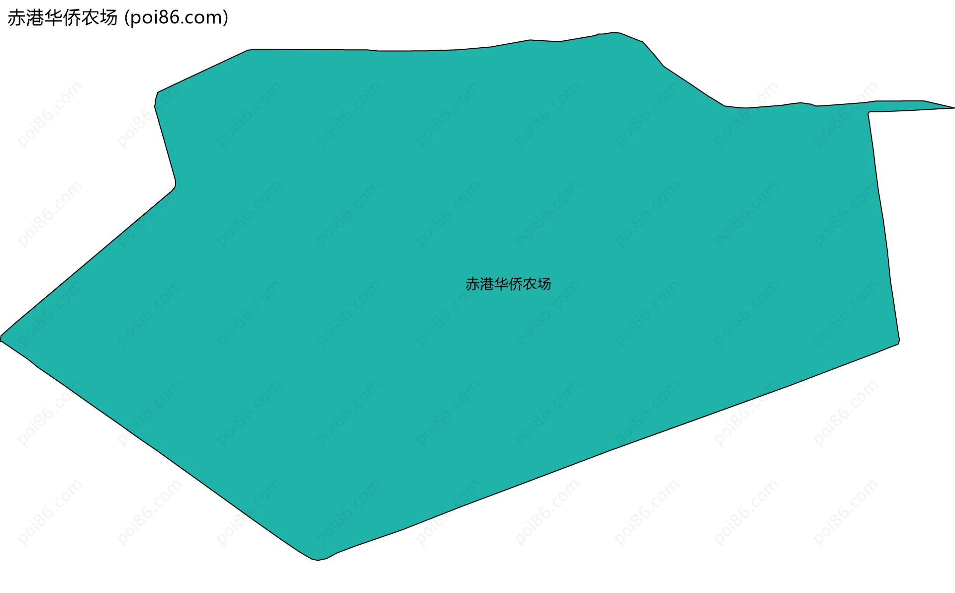 赤港华侨农场边界地图