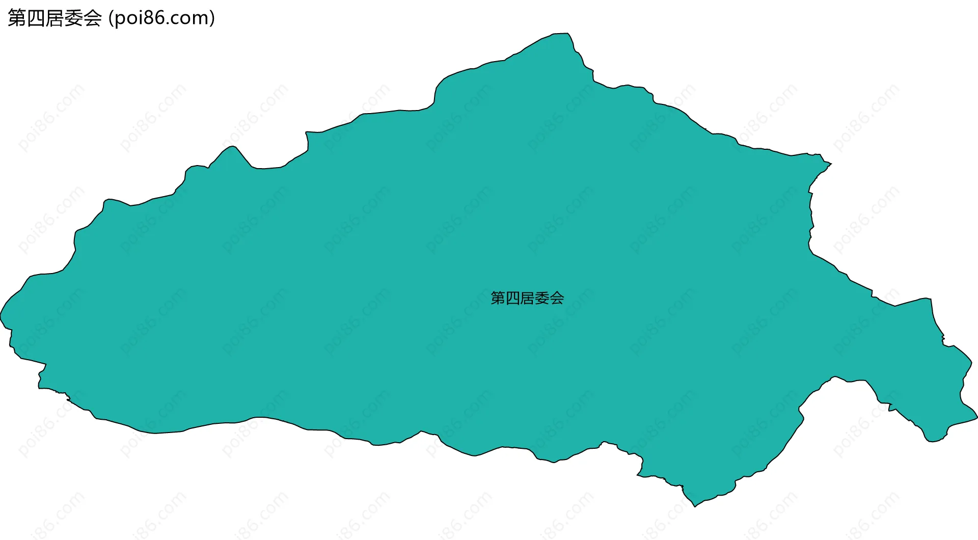 第四居委会边界地图