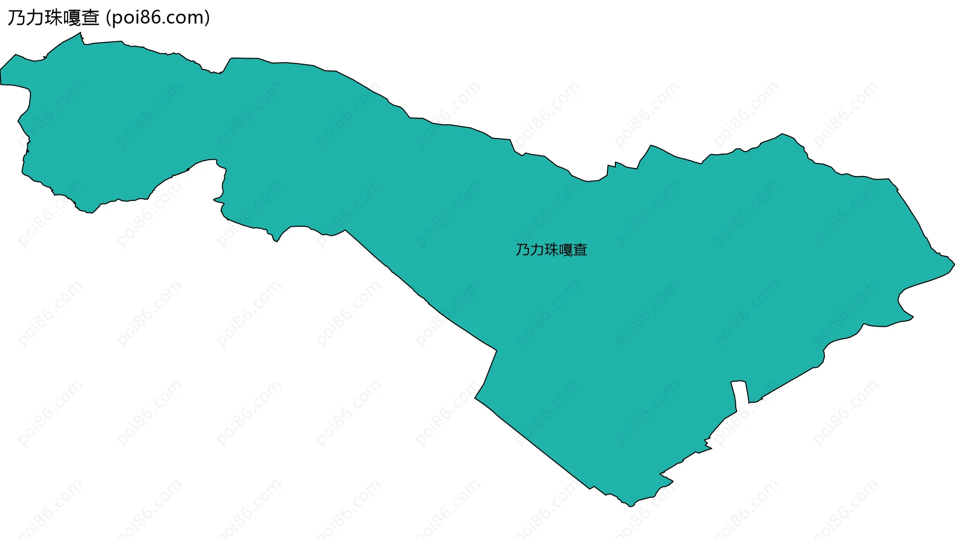 乃力珠嘎查边界地图