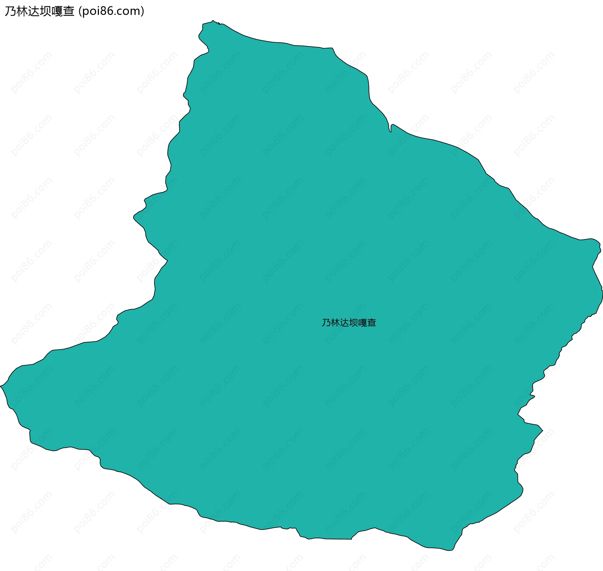 乃林达坝嘎查边界地图