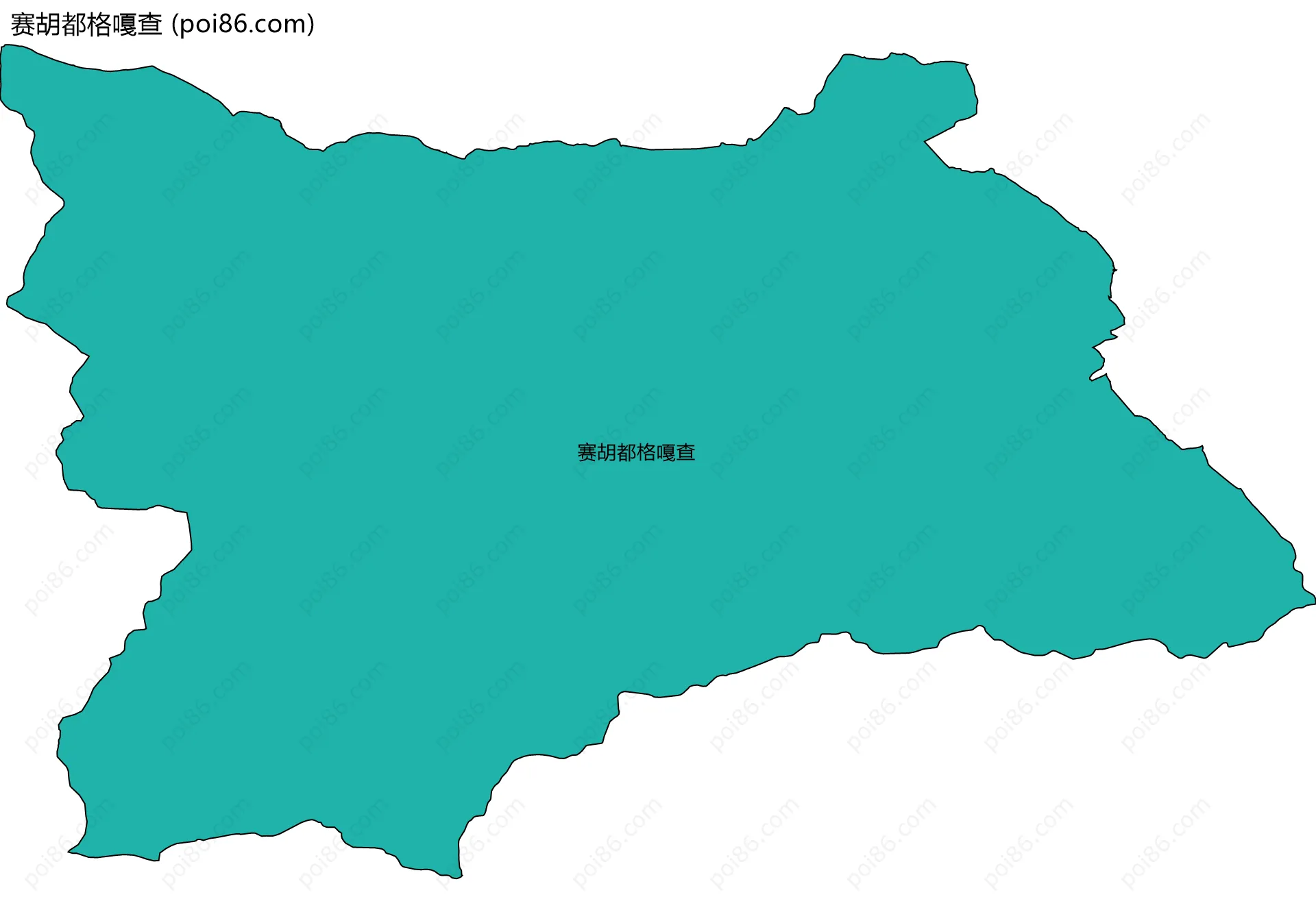 赛胡都格嘎查边界地图