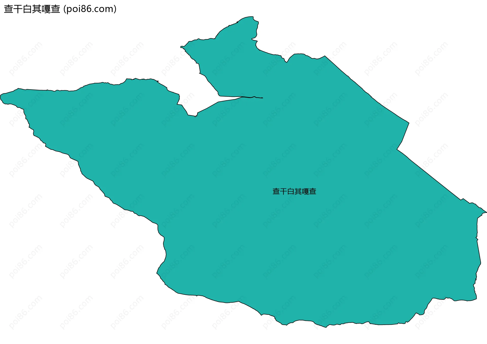 查干白其嘎查边界地图