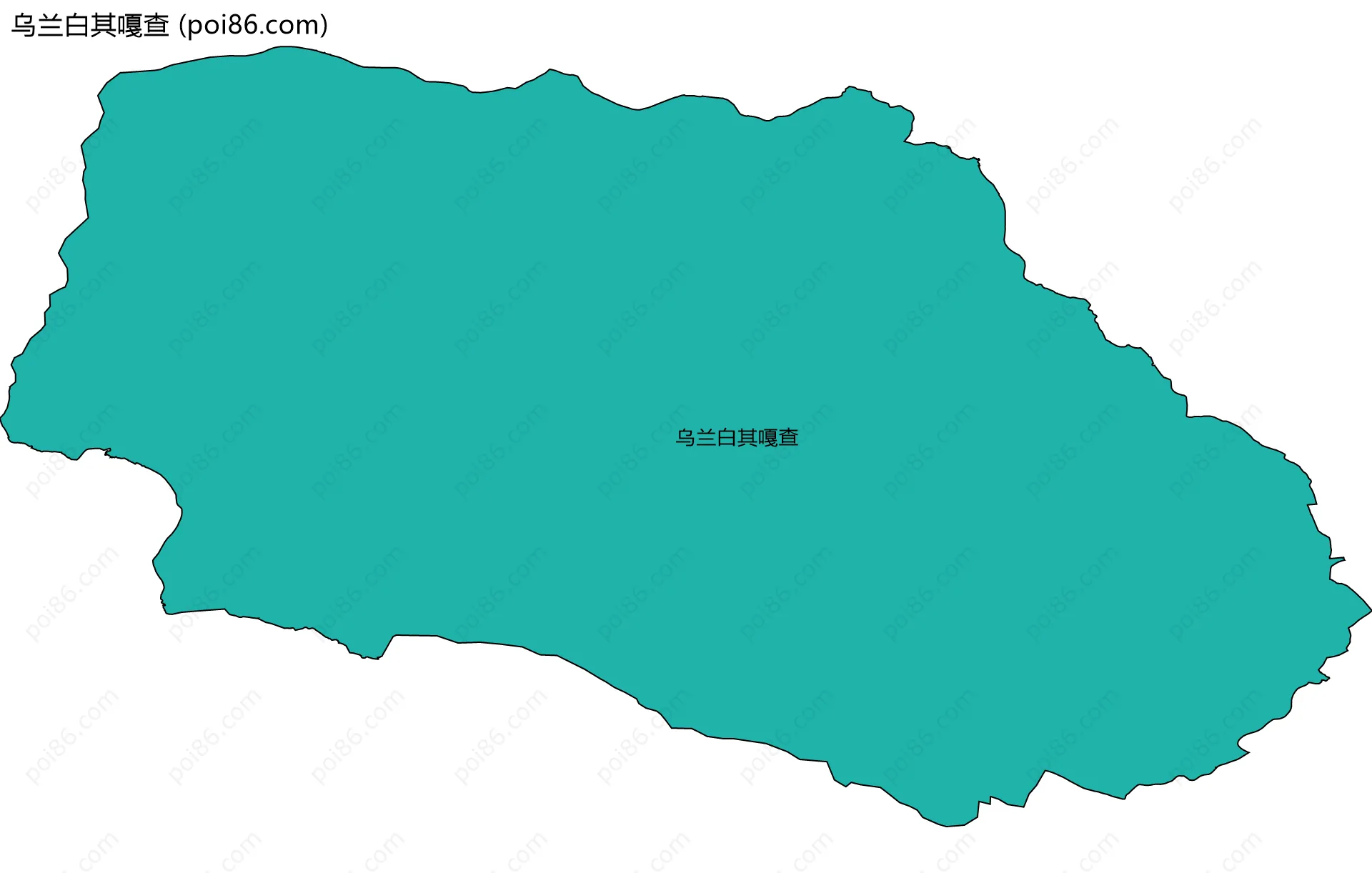 乌兰白其嘎查边界地图