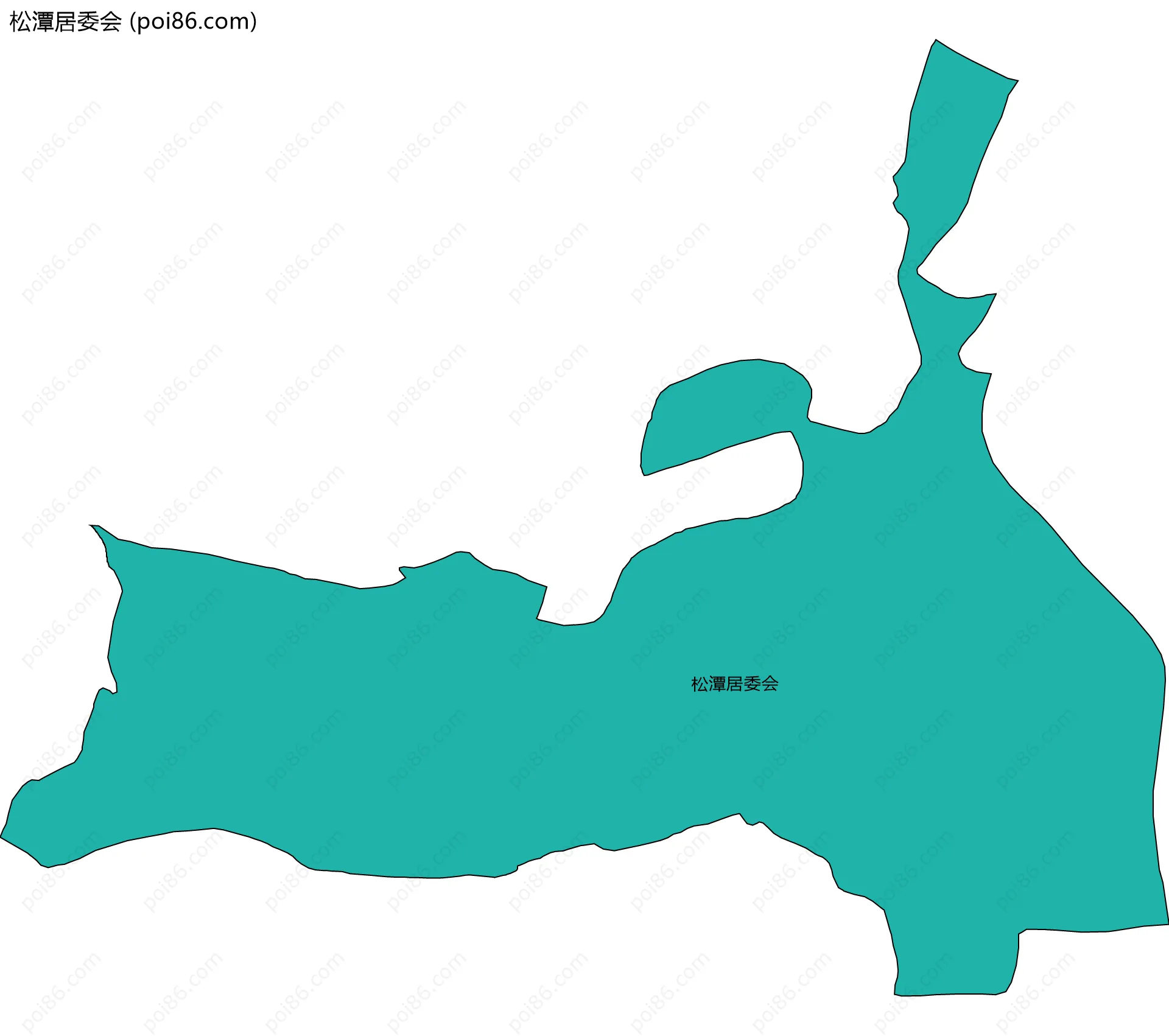 松潭居委会边界地图