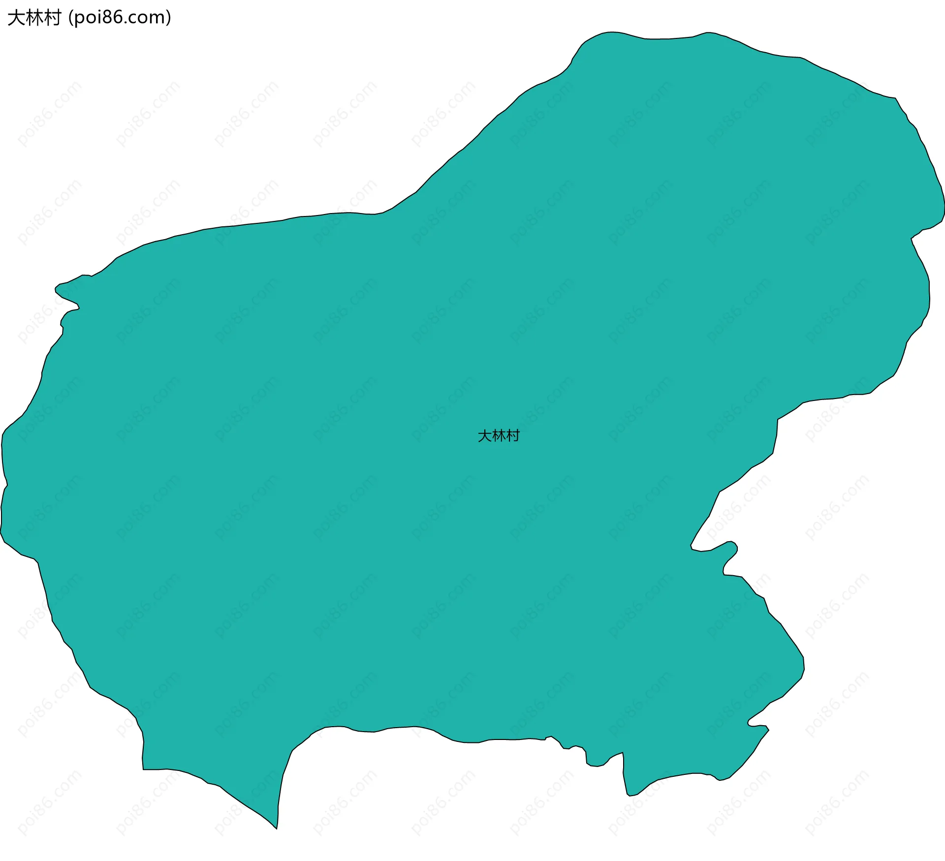 大林村边界地图