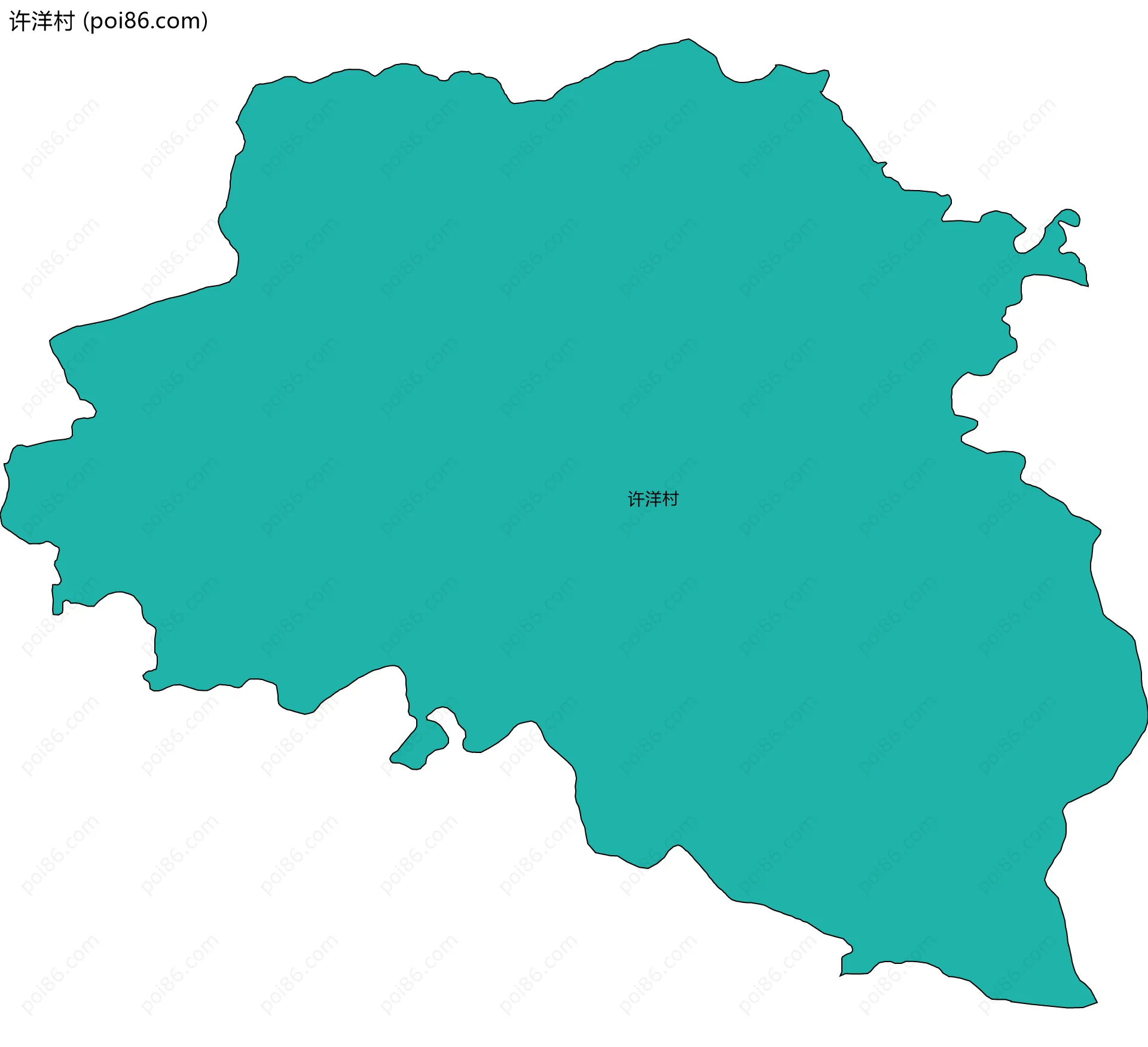 许洋村边界地图