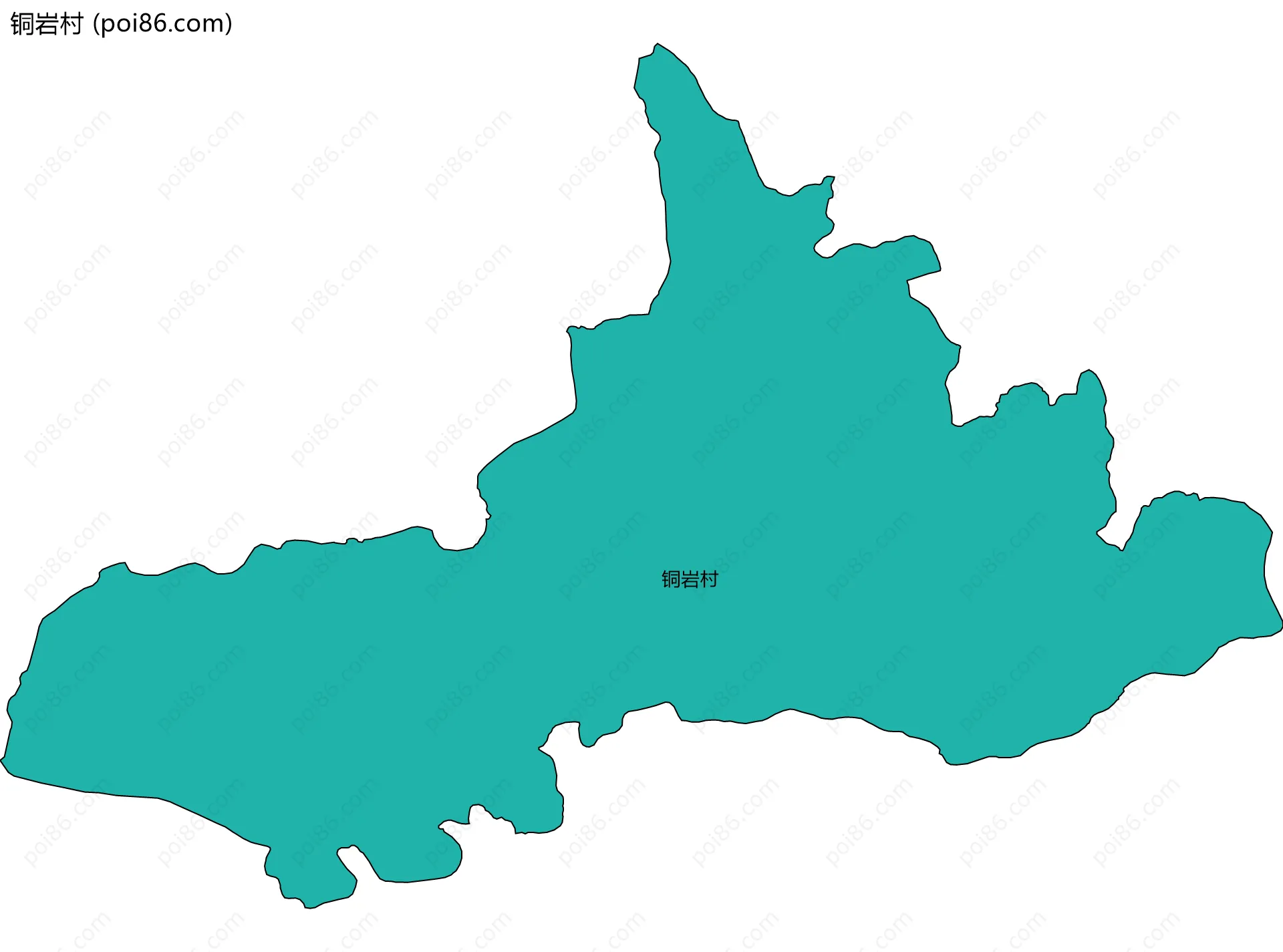 铜岩村边界地图