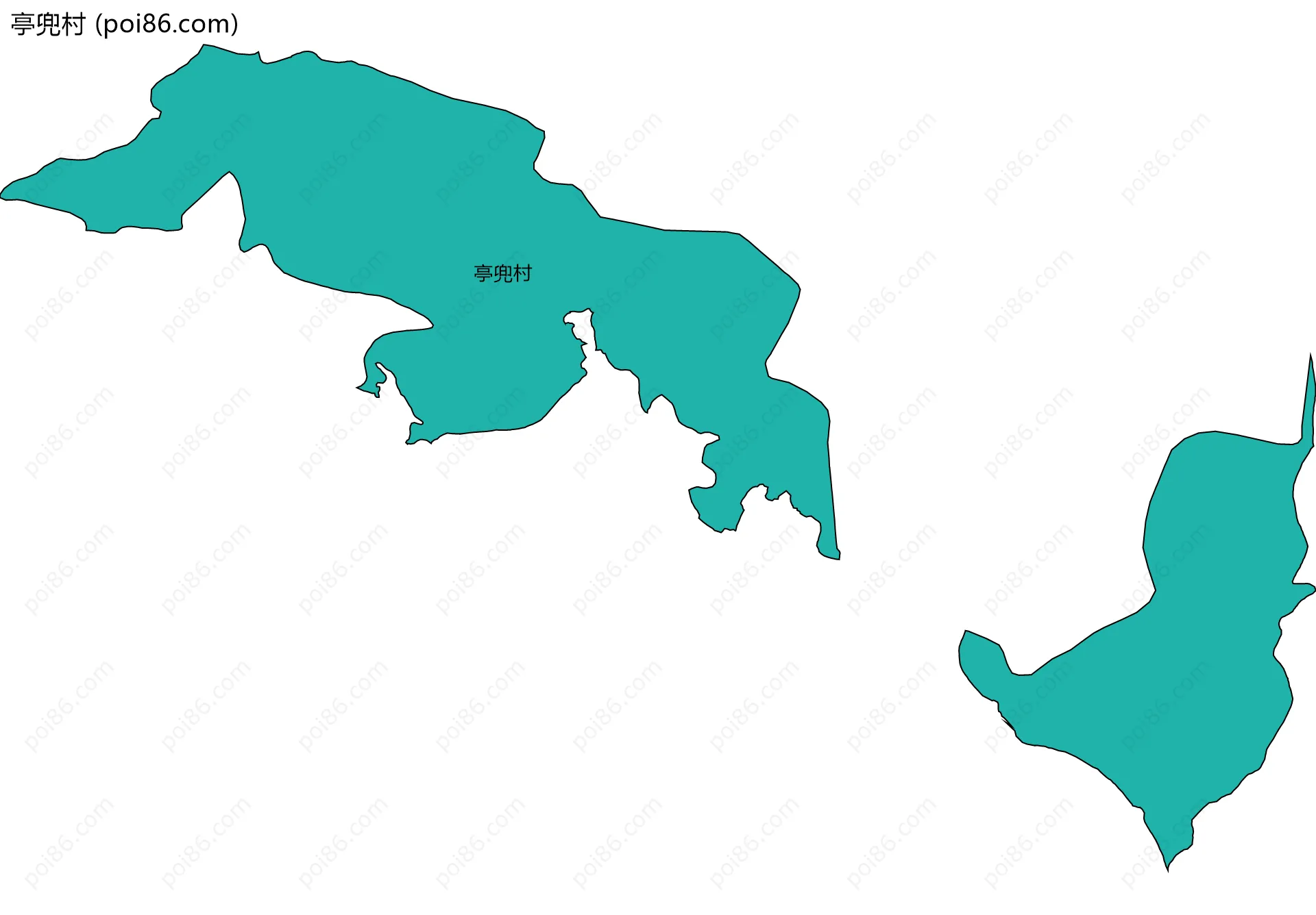 亭兜村边界地图