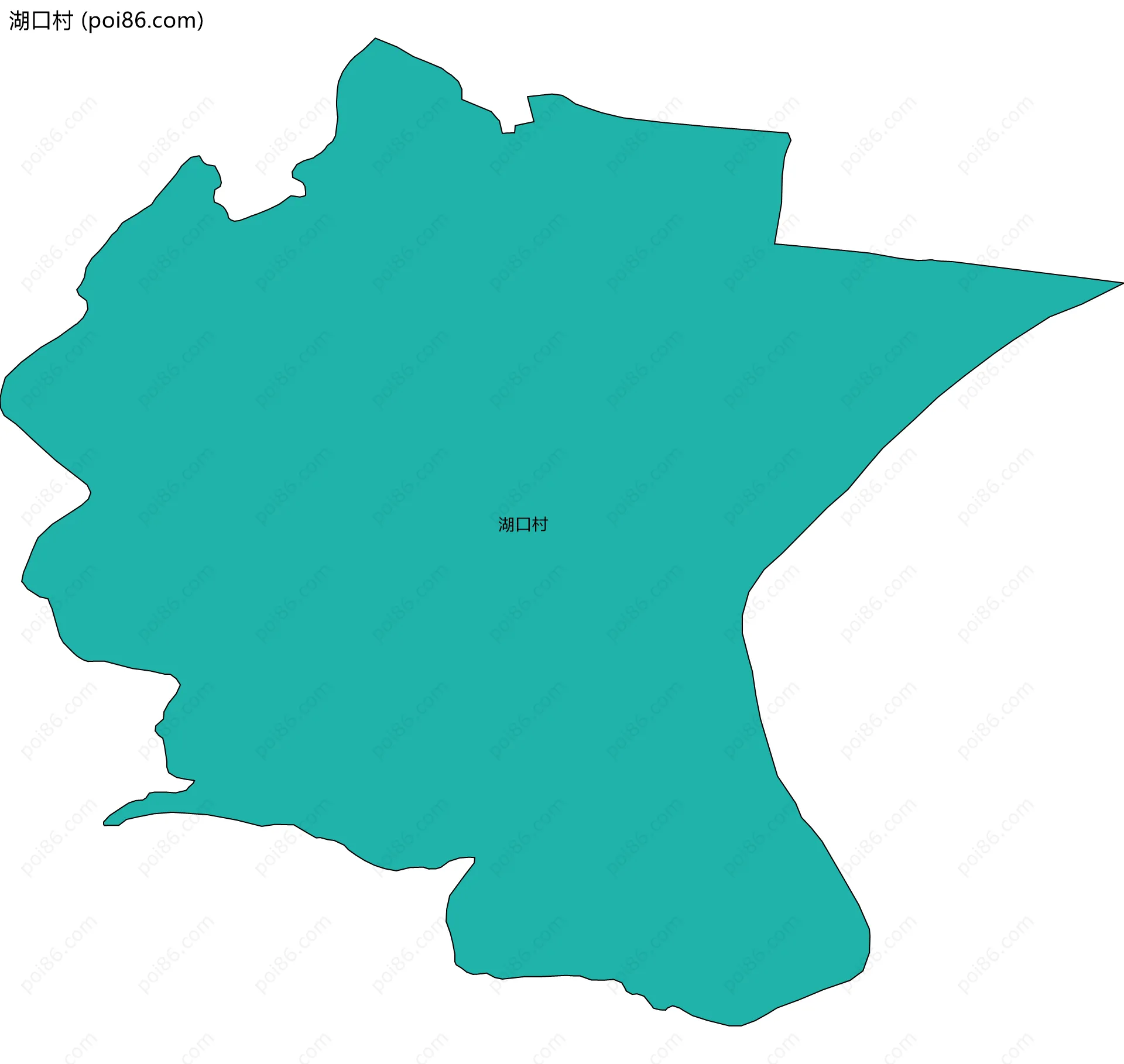 湖口村边界地图