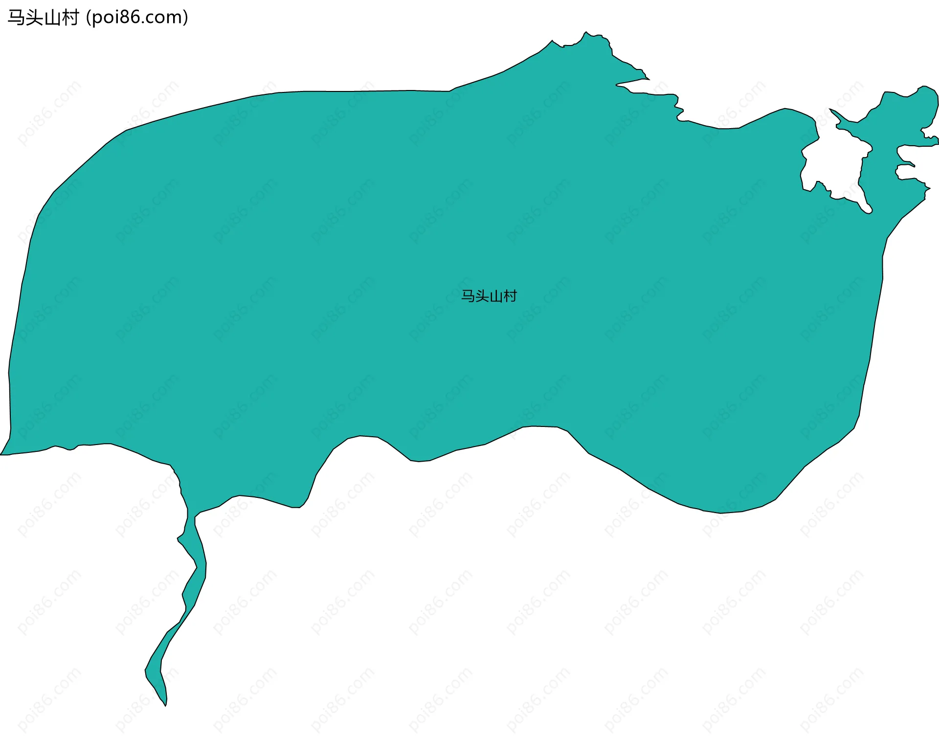 马头山村边界地图