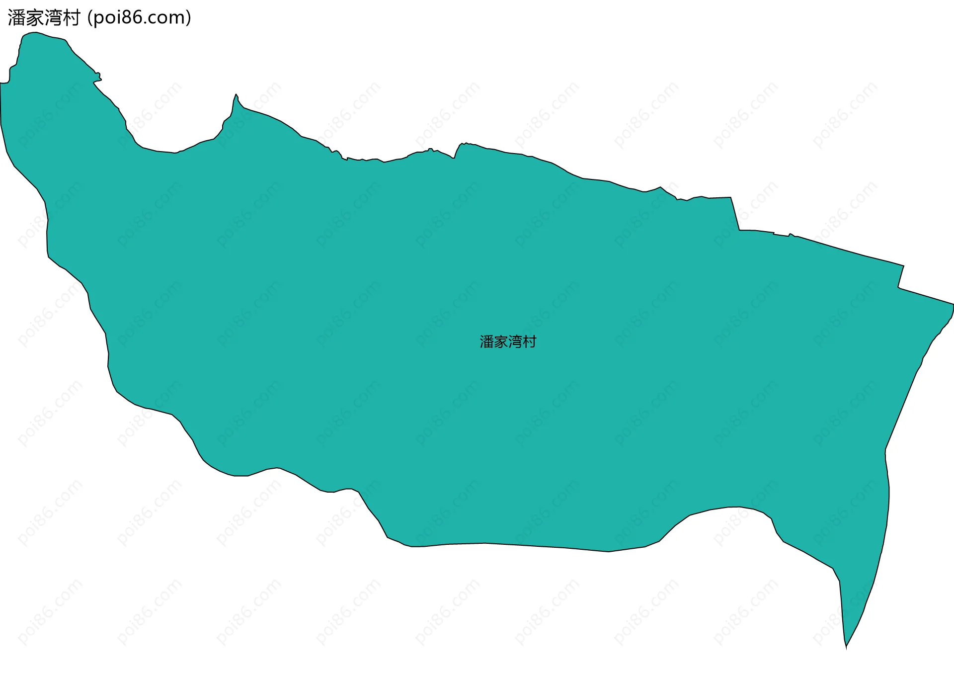 潘家湾村边界地图