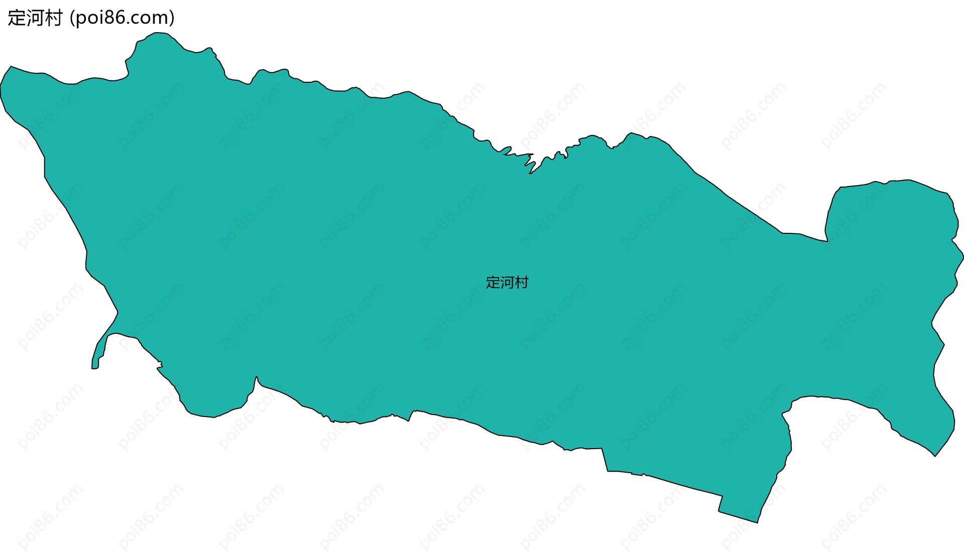 定河村边界地图