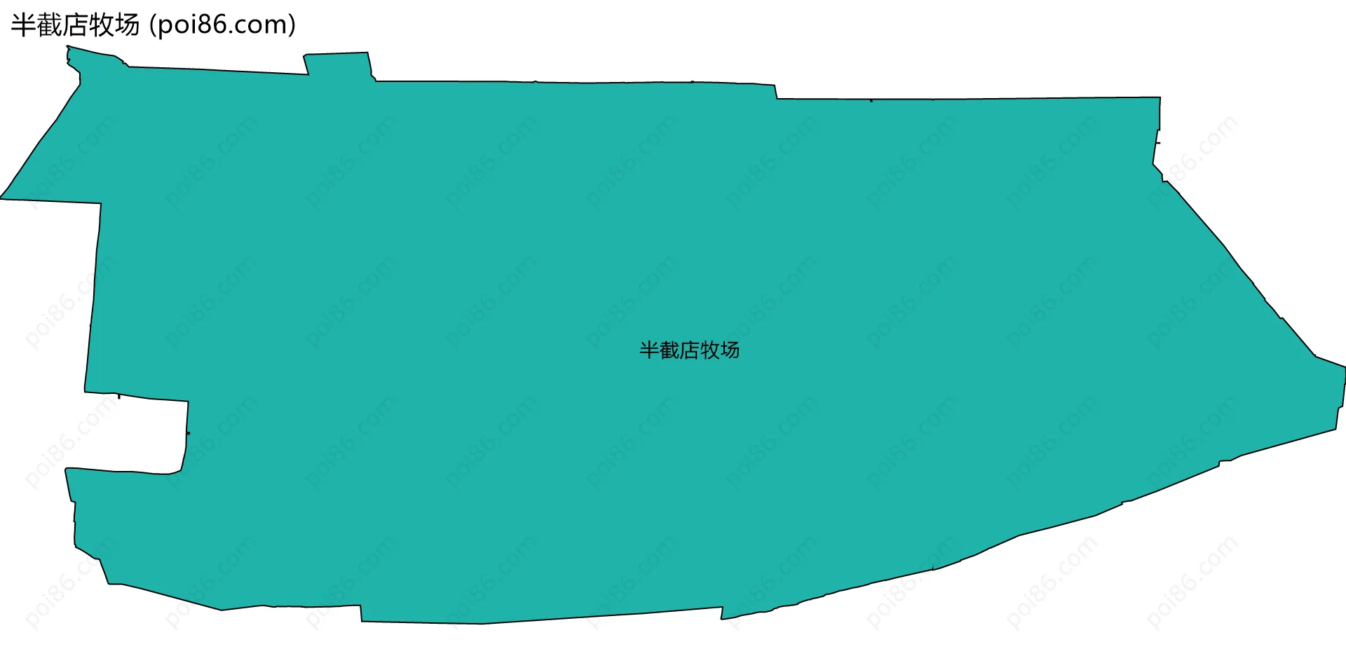 半截店牧场边界地图