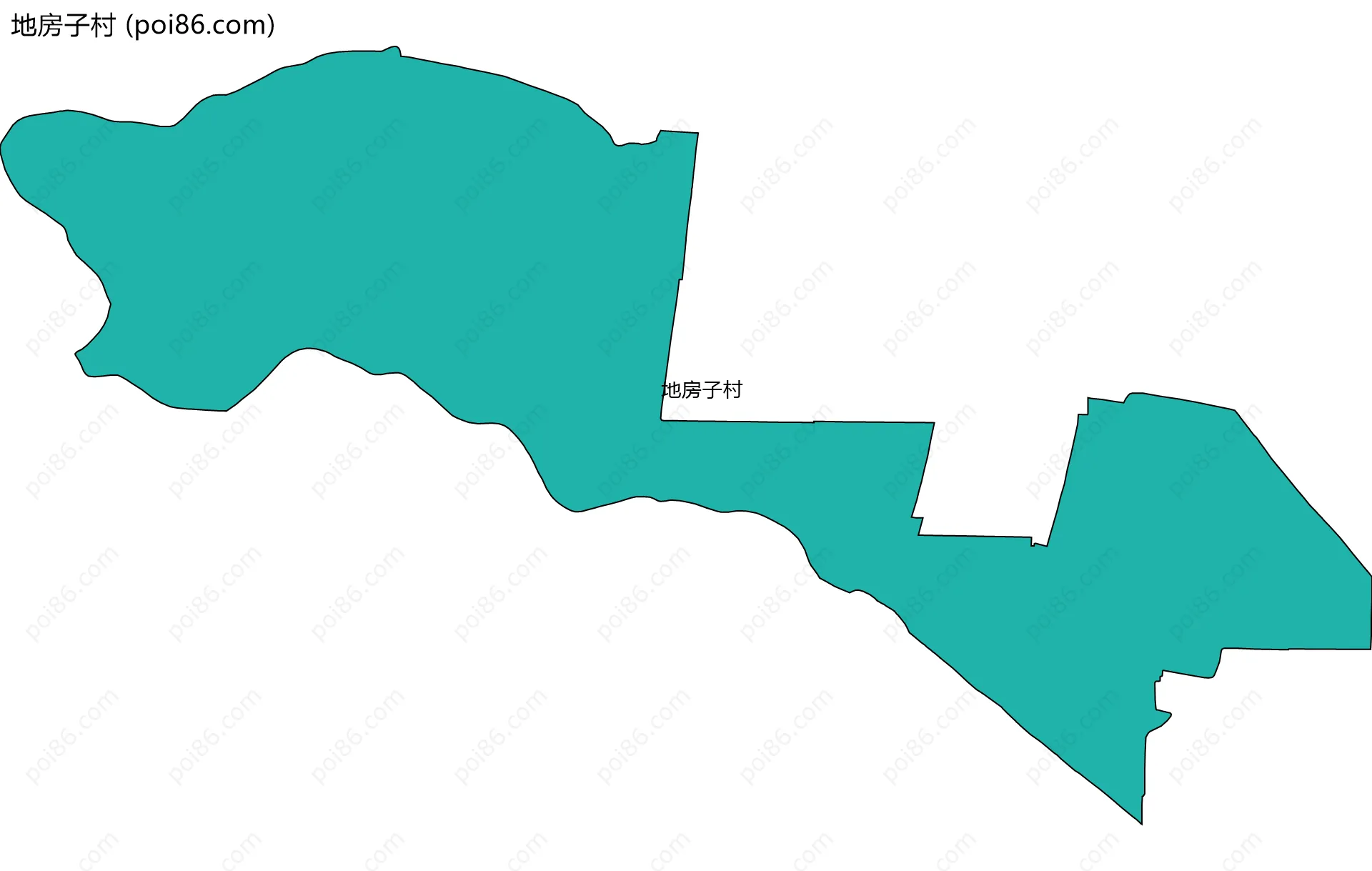 地房子村边界地图
