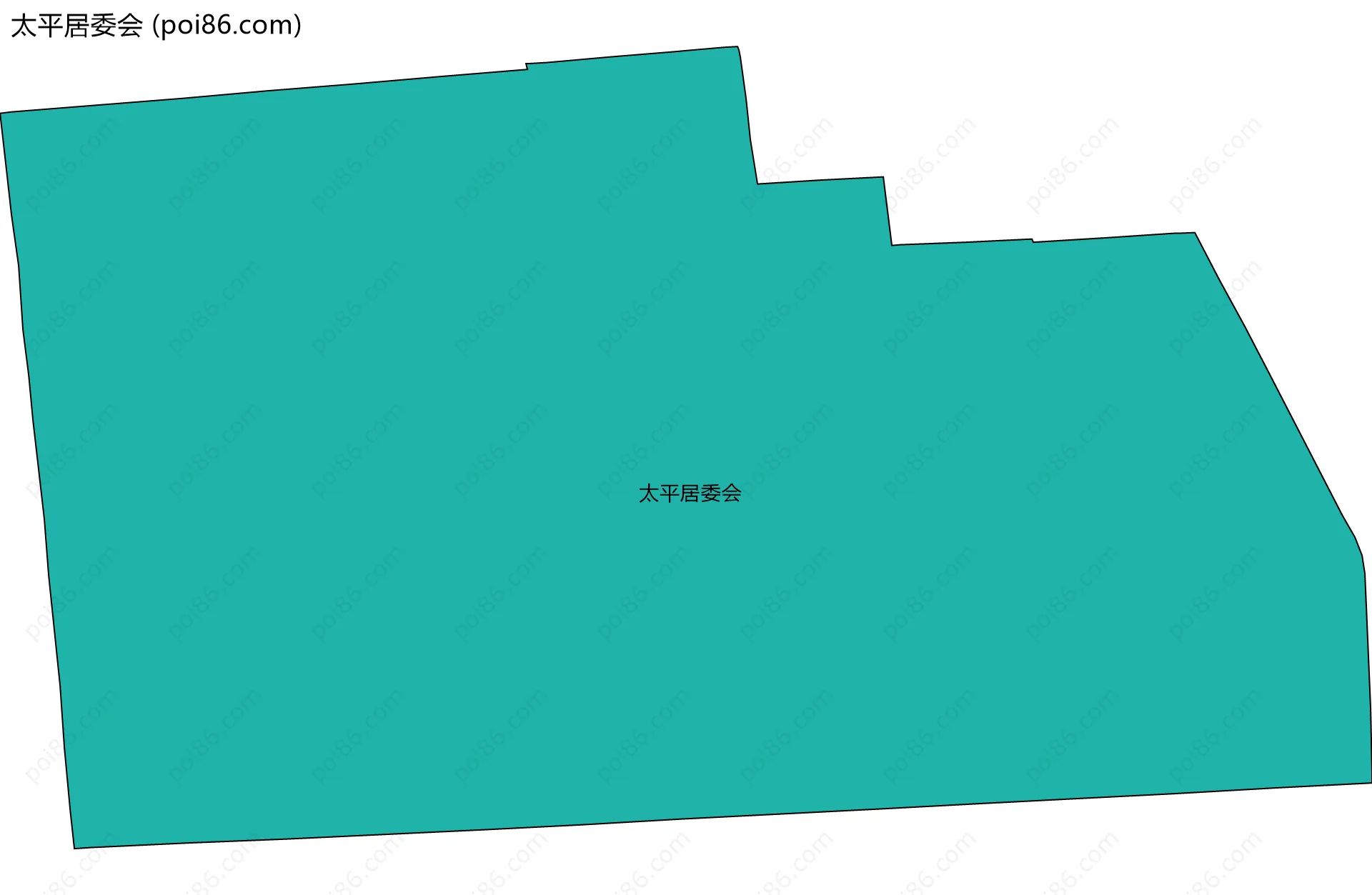 太平居委会边界地图