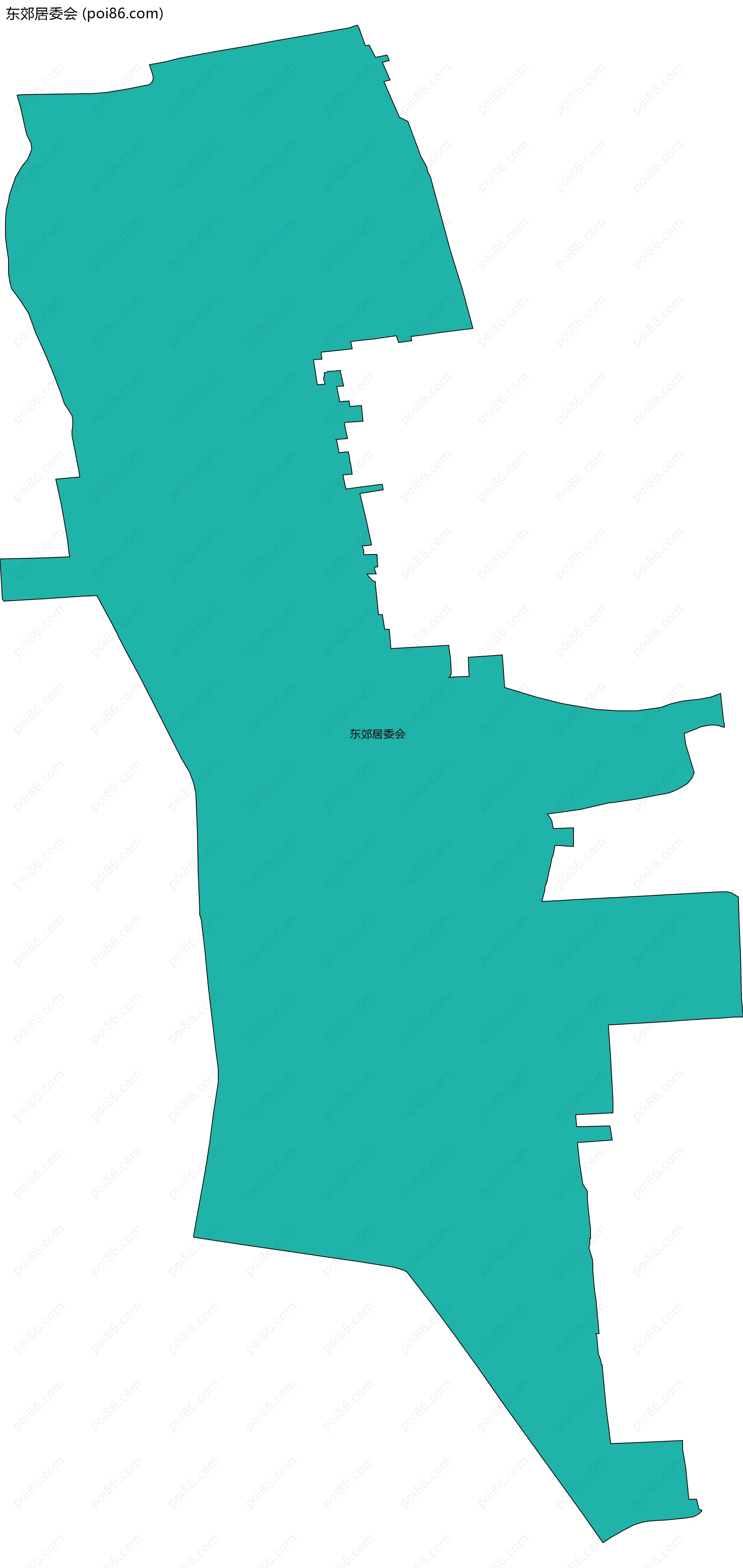 东郊居委会边界地图
