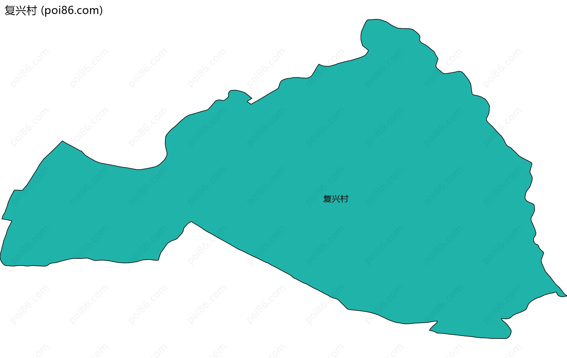 复兴村边界地图