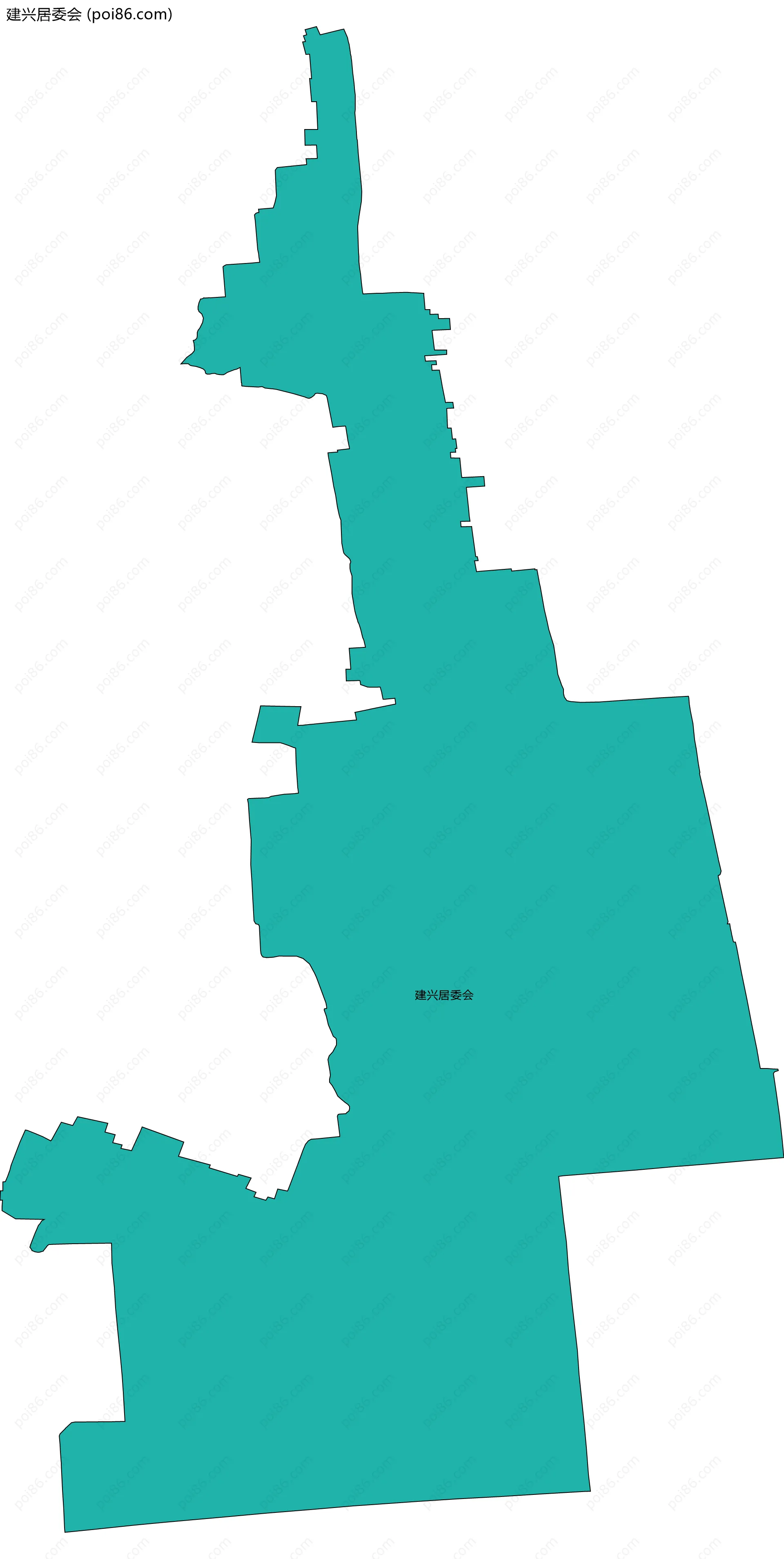 建兴居委会边界地图
