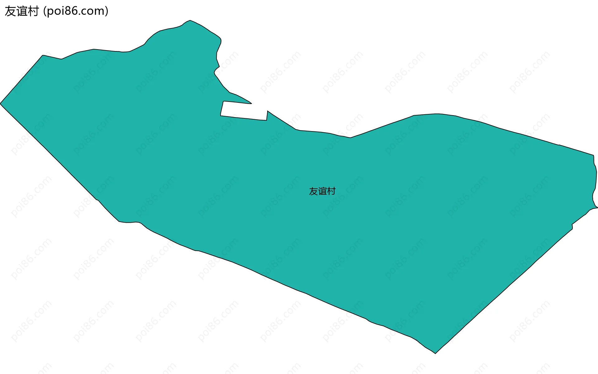 友谊村边界地图