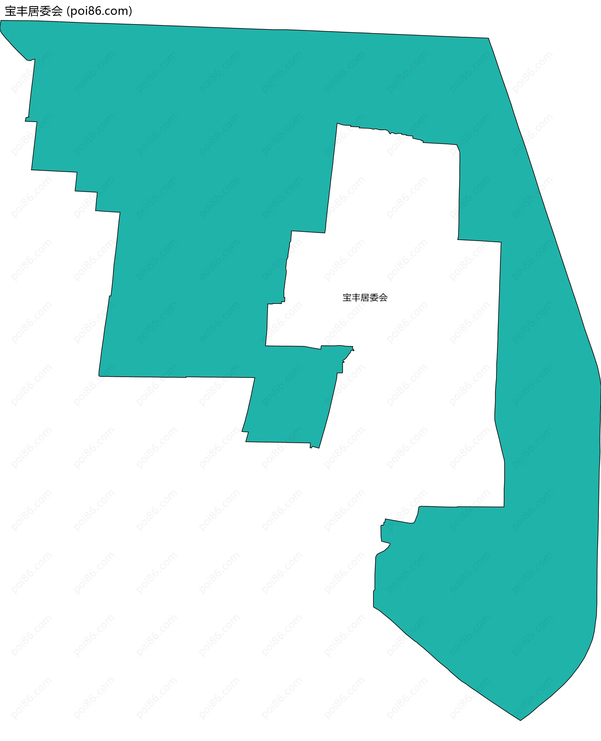 宝丰居委会边界地图