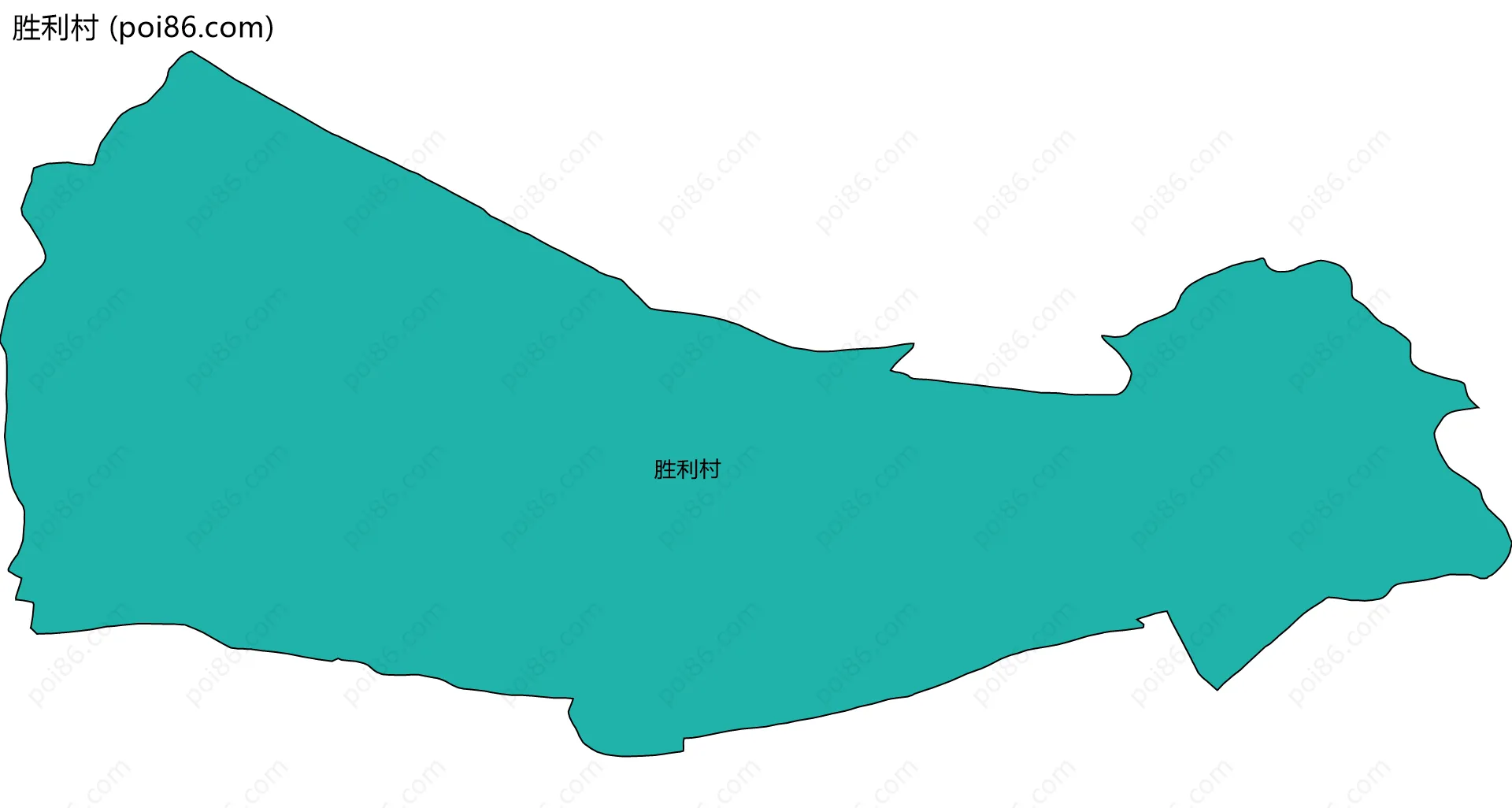 胜利村边界地图