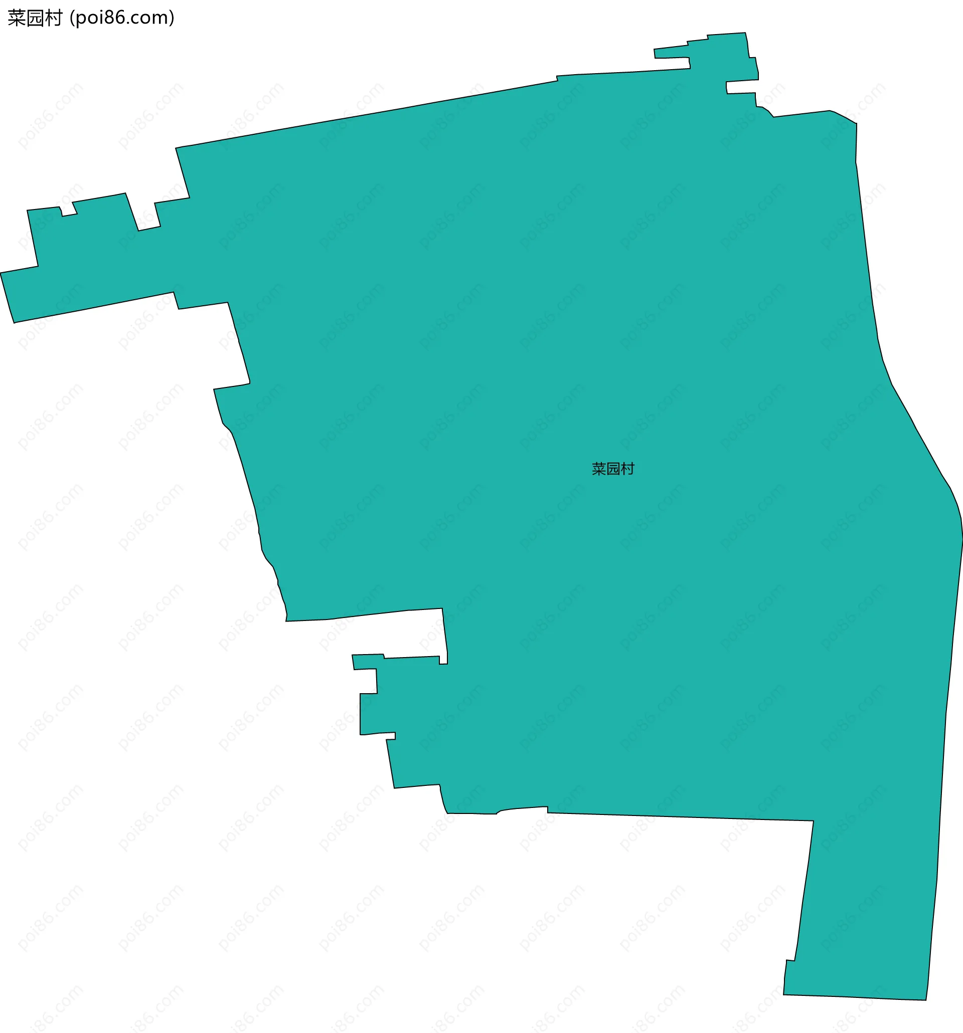 菜园村边界地图