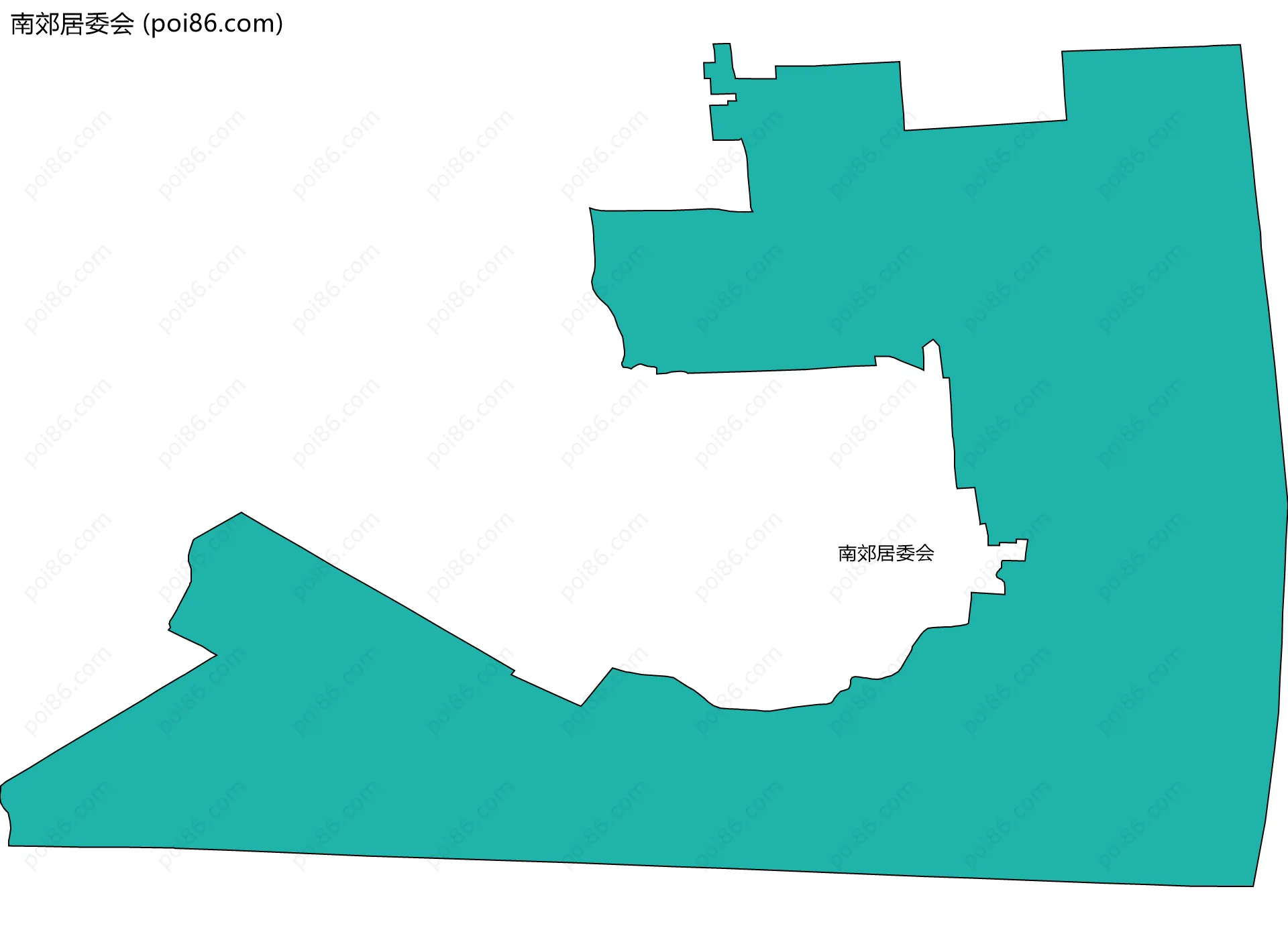 南郊居委会边界地图