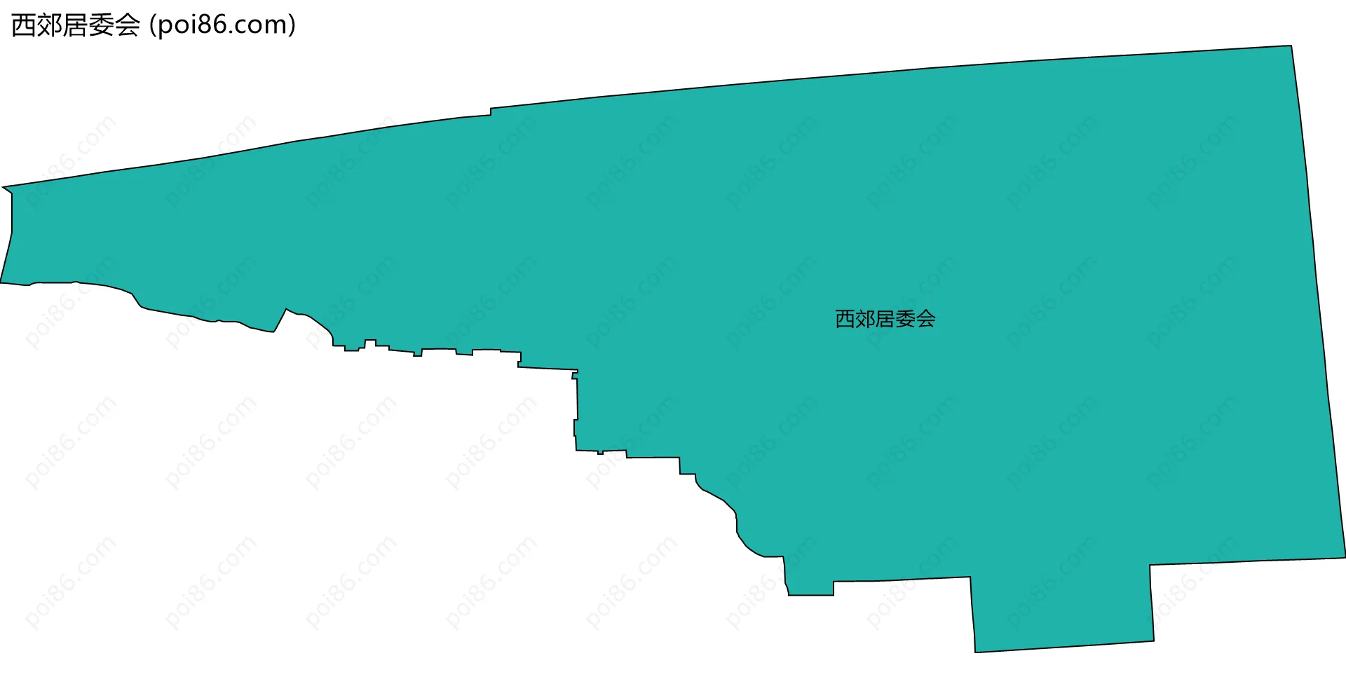西郊居委会边界地图