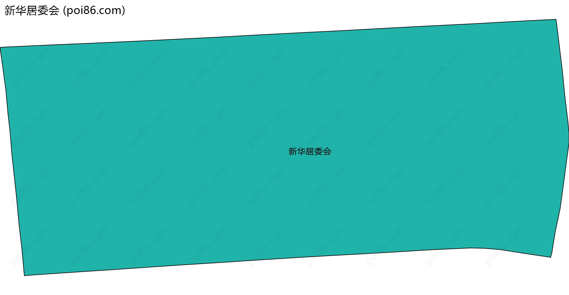 新华居委会边界地图