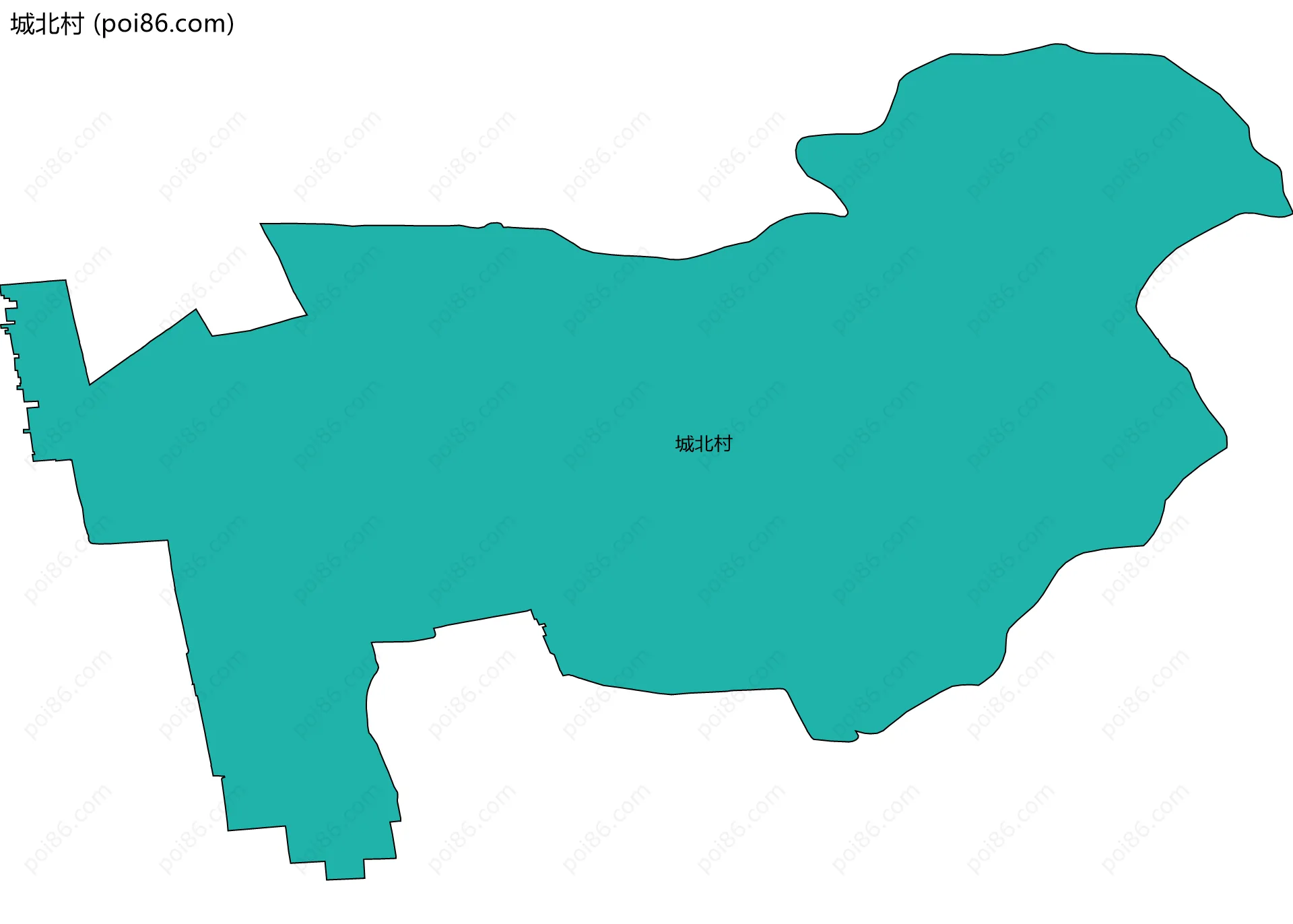 城北村边界地图