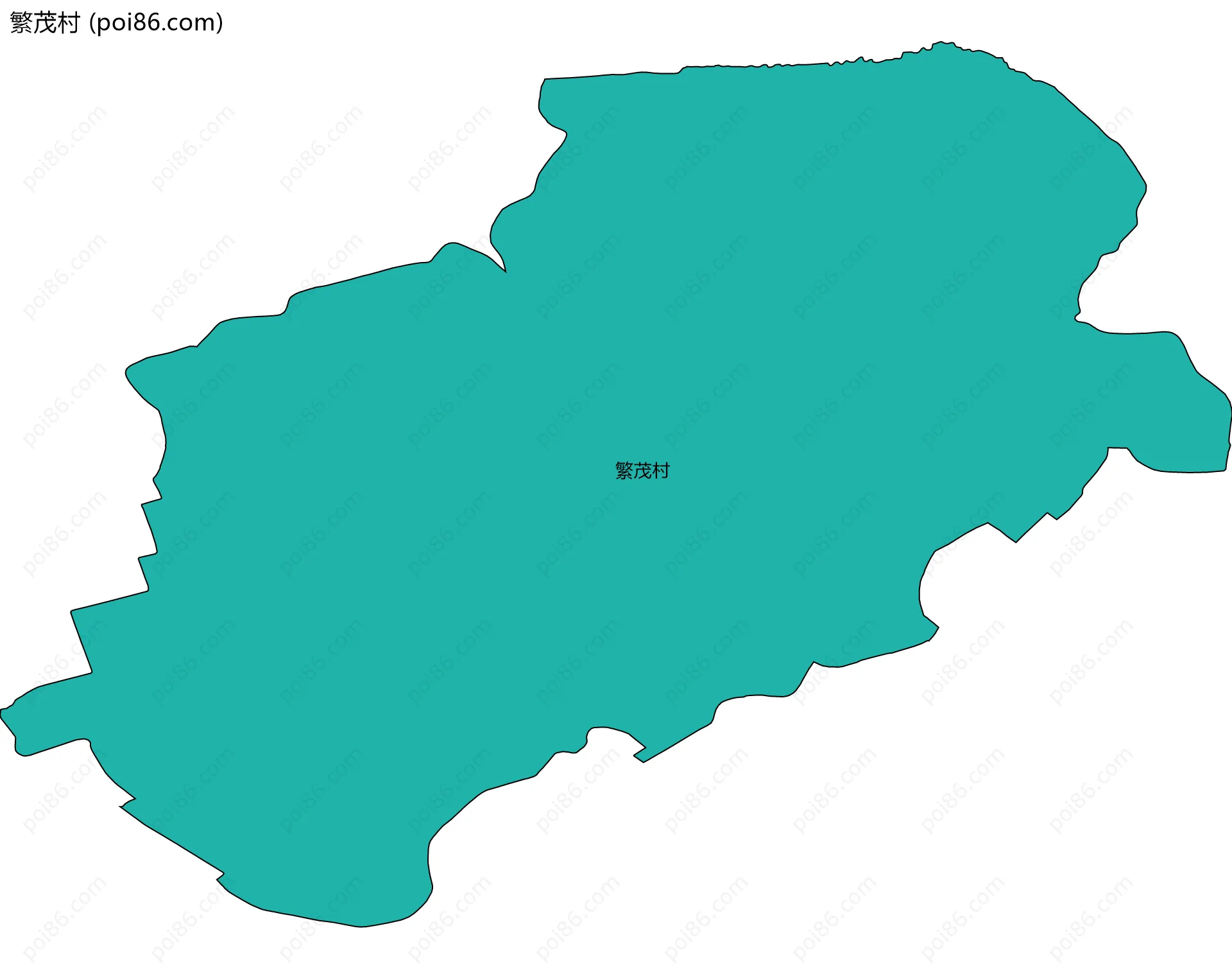 繁茂村边界地图