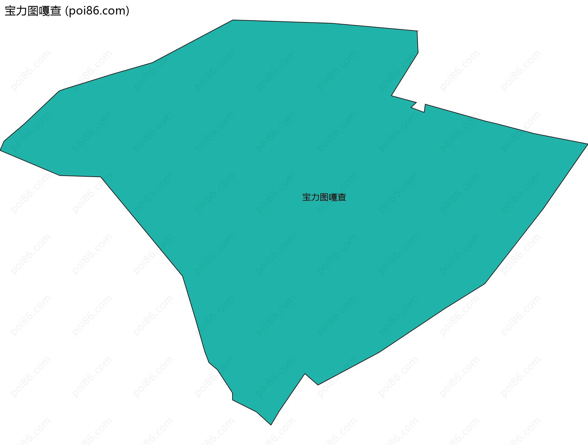 宝力图嘎查边界地图