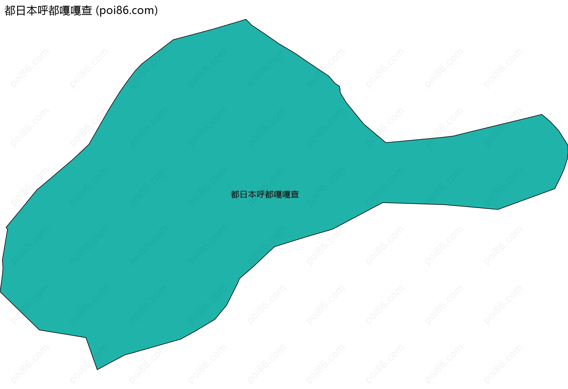 都日本呼都嘎嘎查边界地图