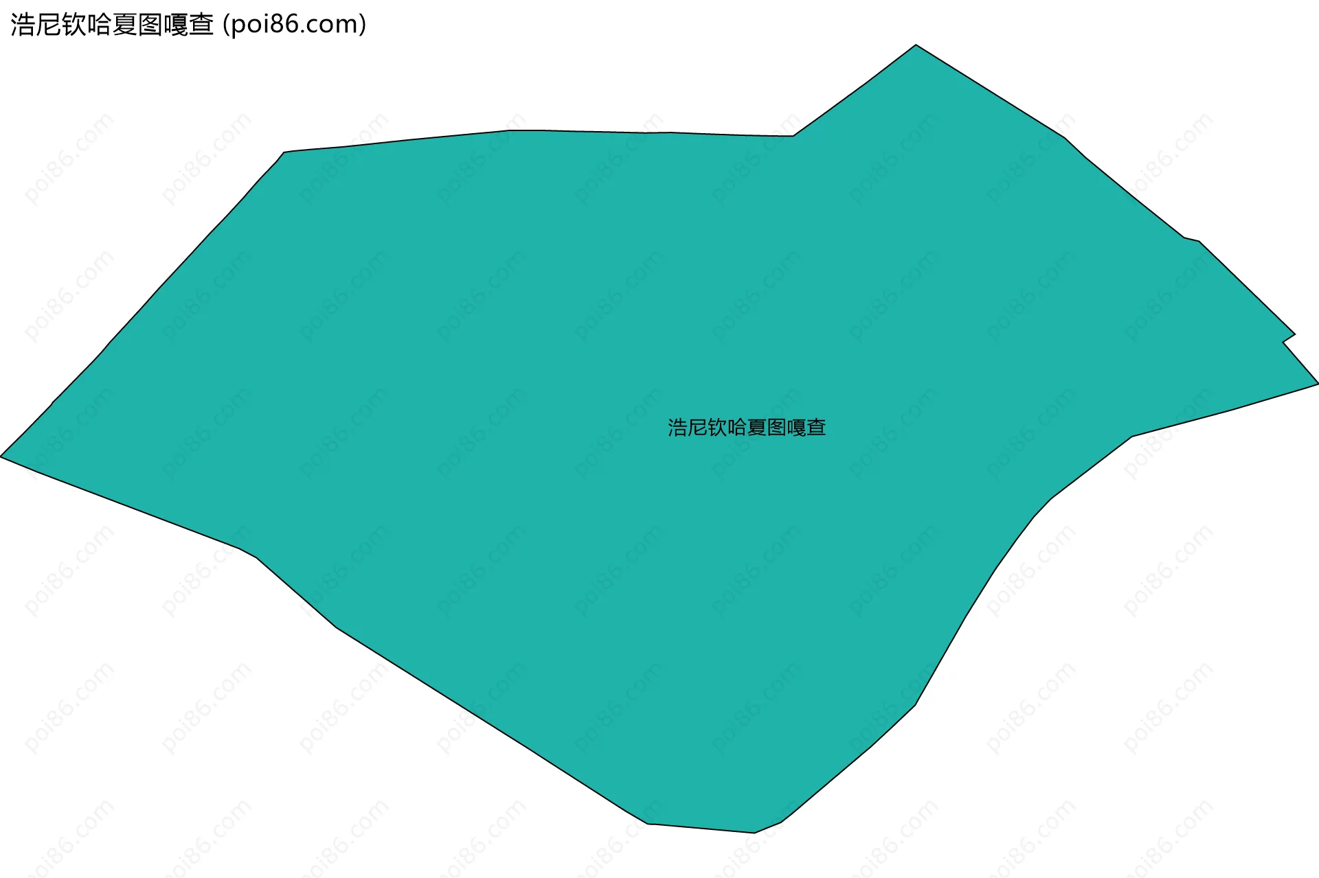 浩尼钦哈夏图嘎查边界地图