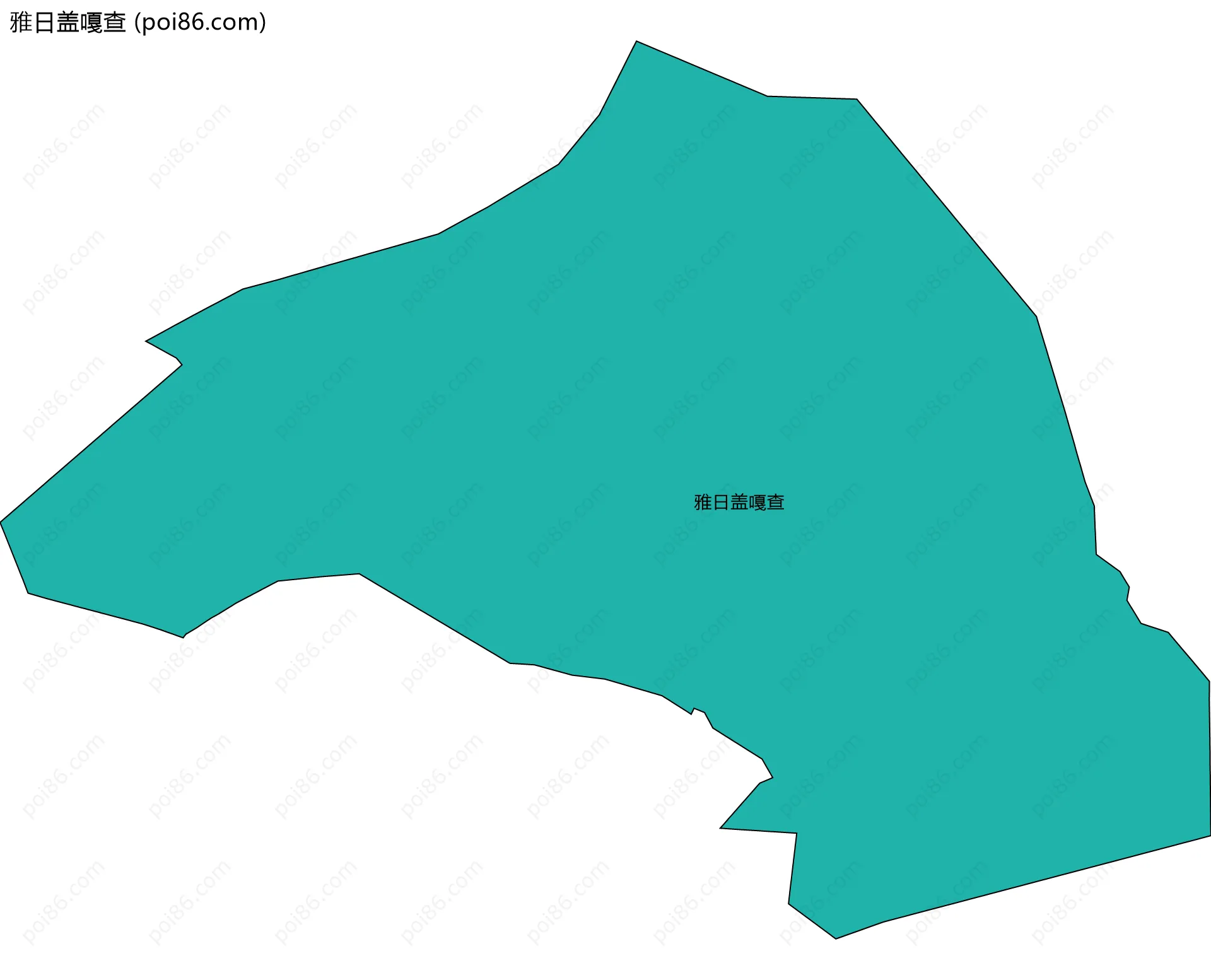 雅日盖嘎查边界地图