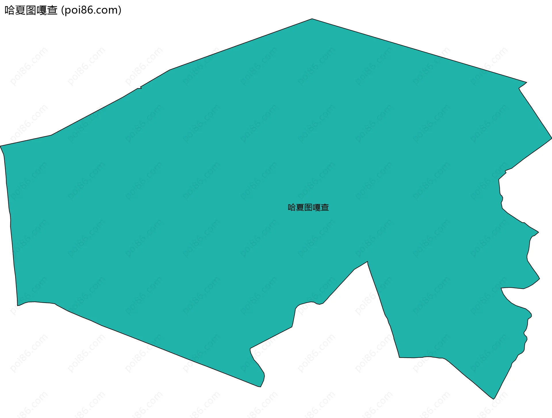哈夏图嘎查边界地图